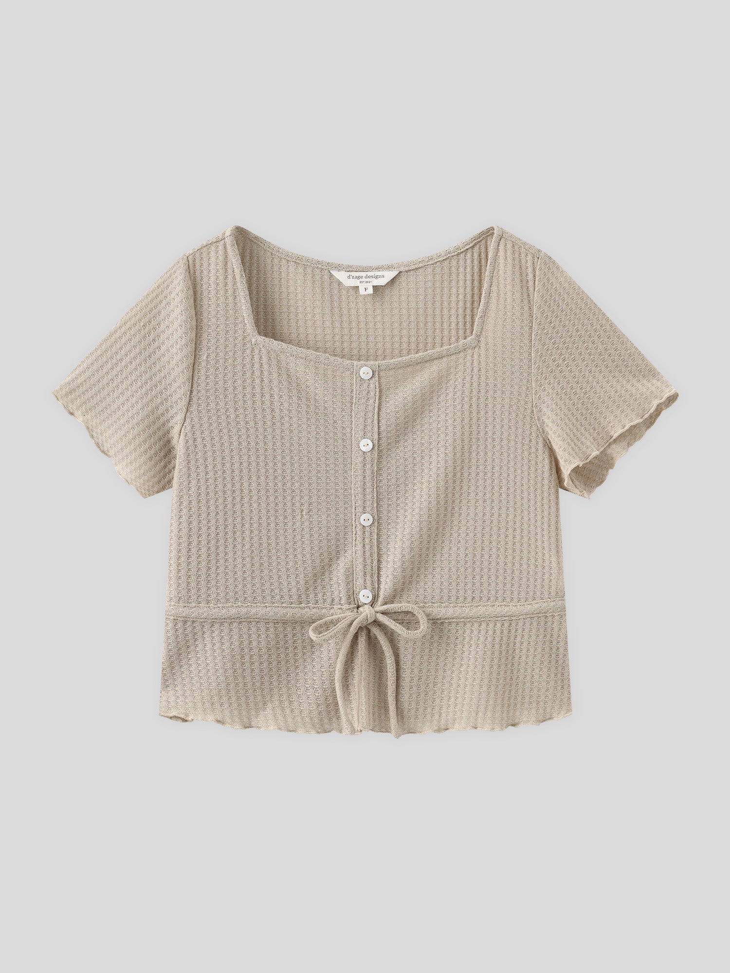 Comfy Tie-Waist Knitted Top