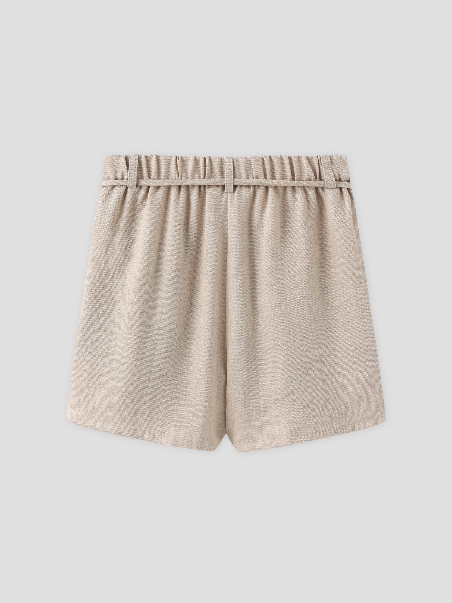 Cotton Linen Tie-Waist Shorts (3 Colours)