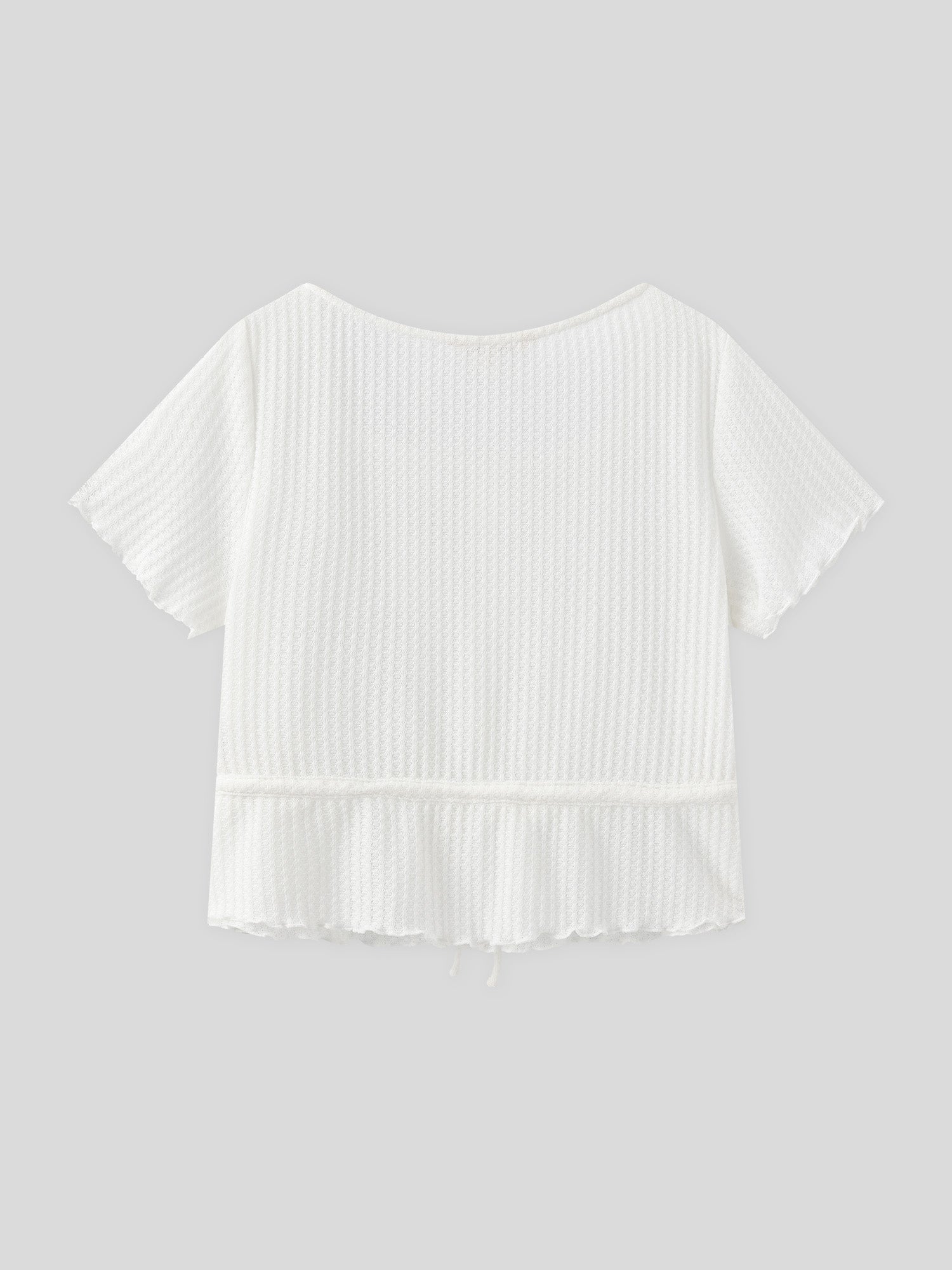 Comfy Tie-Waist Knitted Top