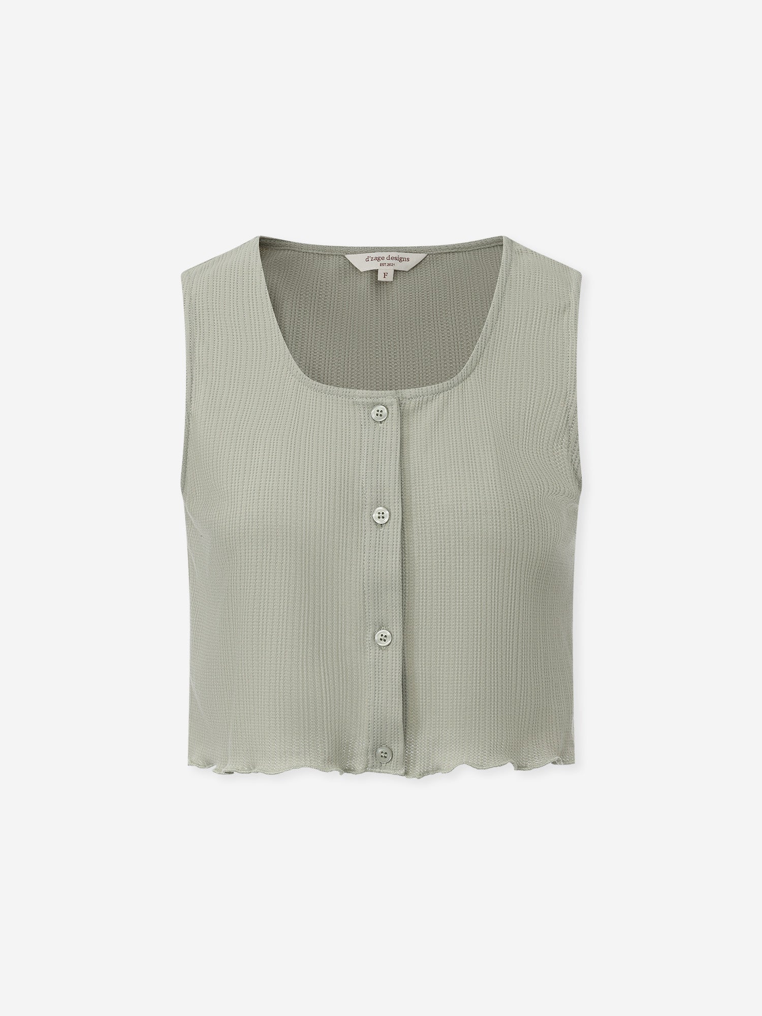 Buttoned Sleeveless Top