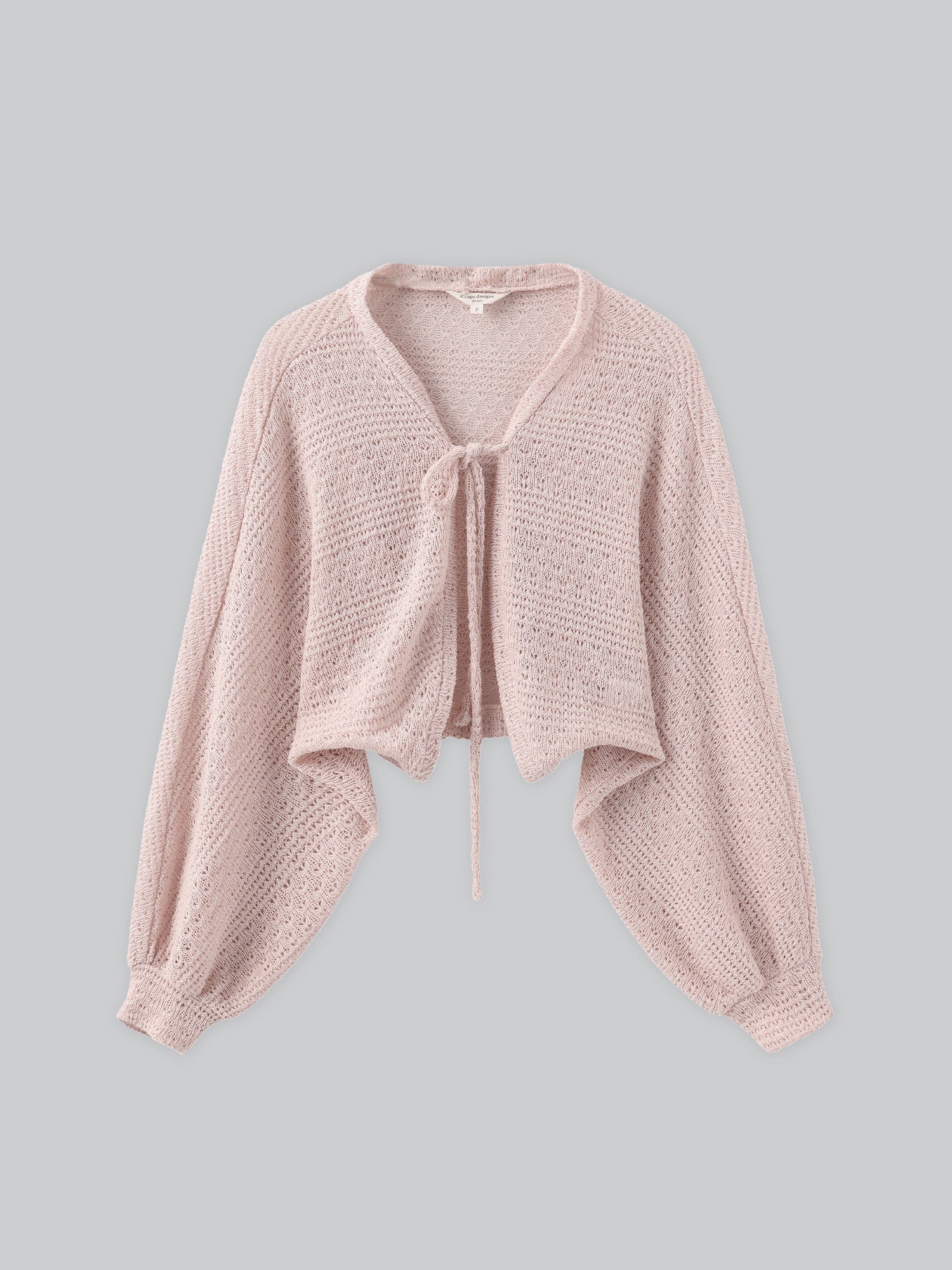 Ysabel Tie Front Crochet Outer (3 Colours)