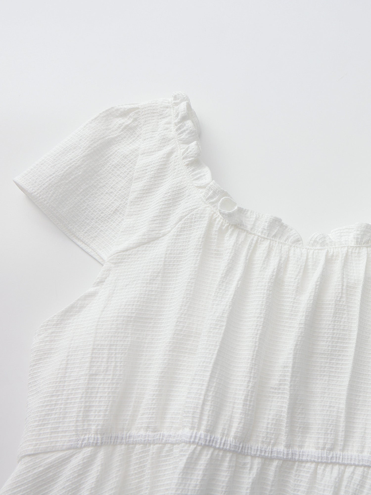 Ruffled Tie-Neck Top