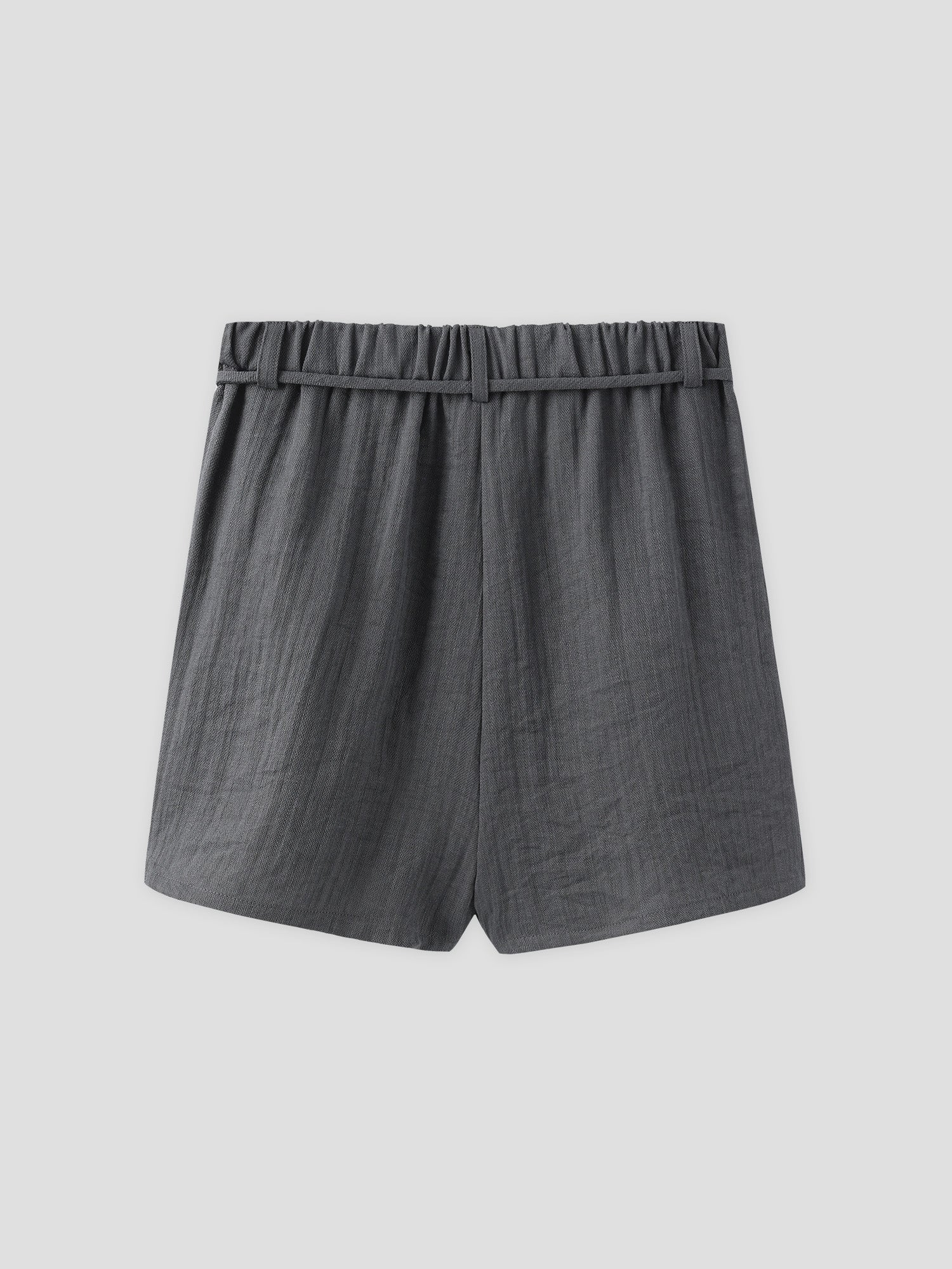 Cotton Linen Tie-Waist Shorts (3 Colours)