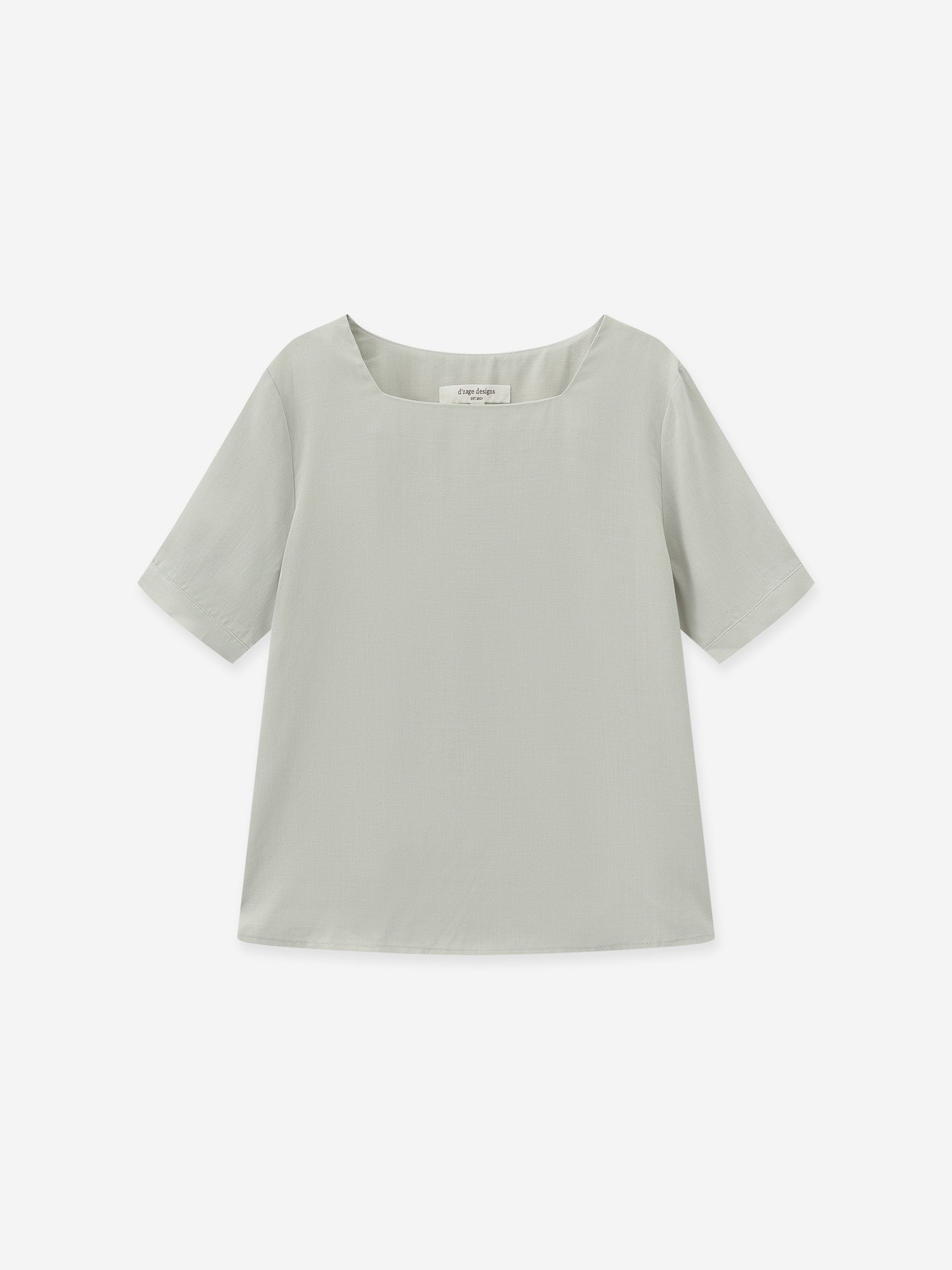 Back-Detailed Square Neck Top