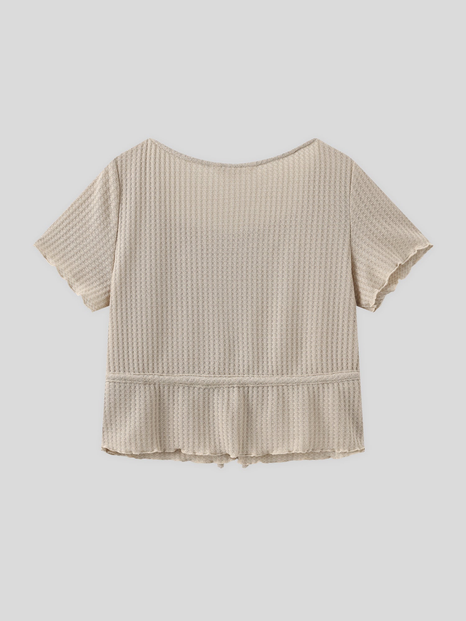 Comfy Tie-Waist Knitted Top