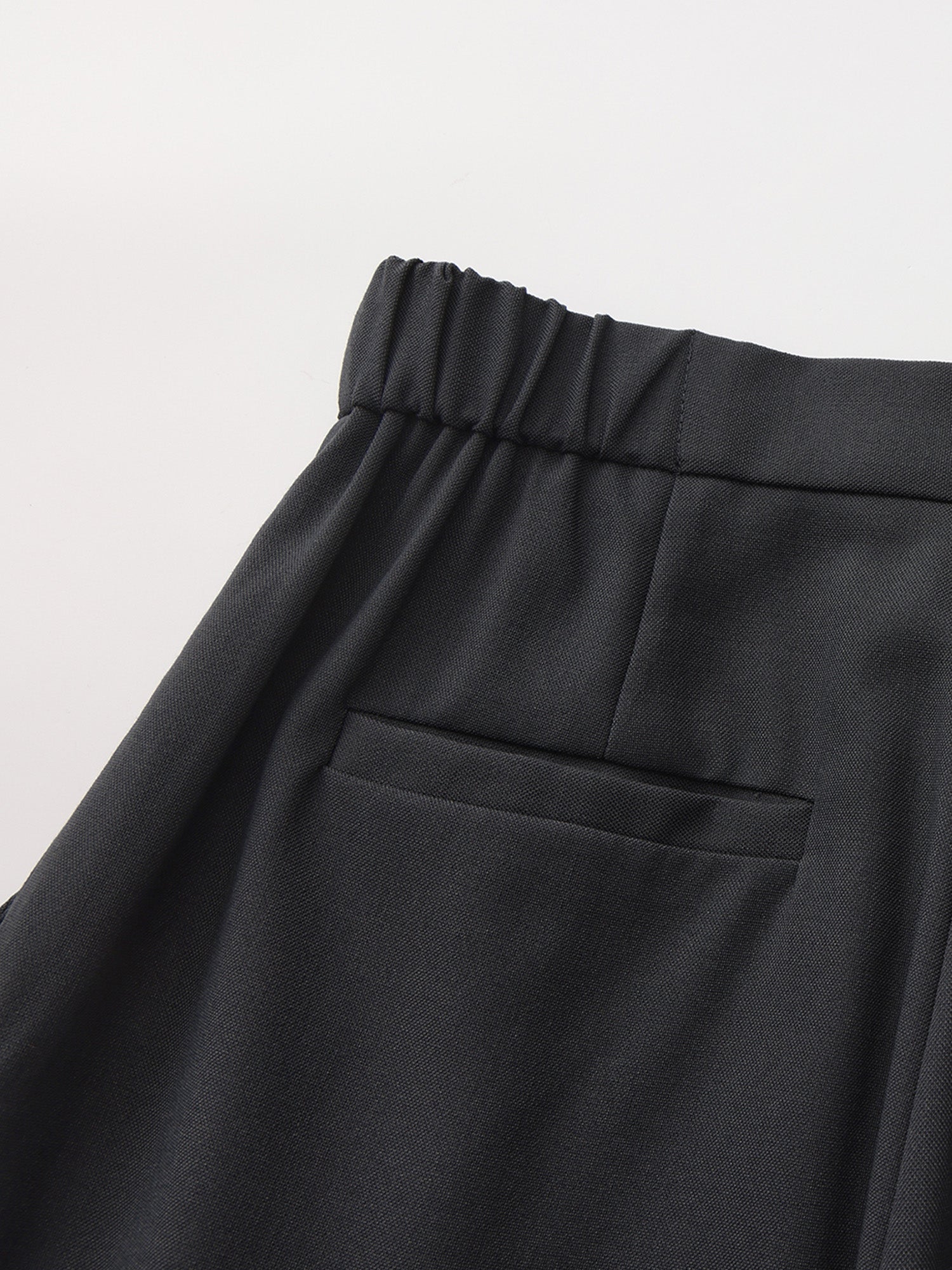 Metallic Buckled Pleated Pants