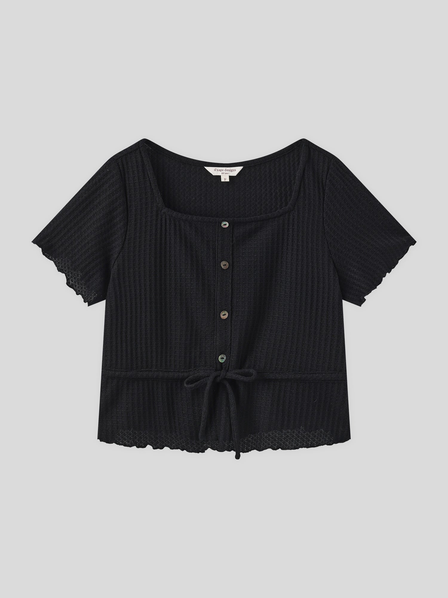 Comfy Tie-Waist Knitted Top