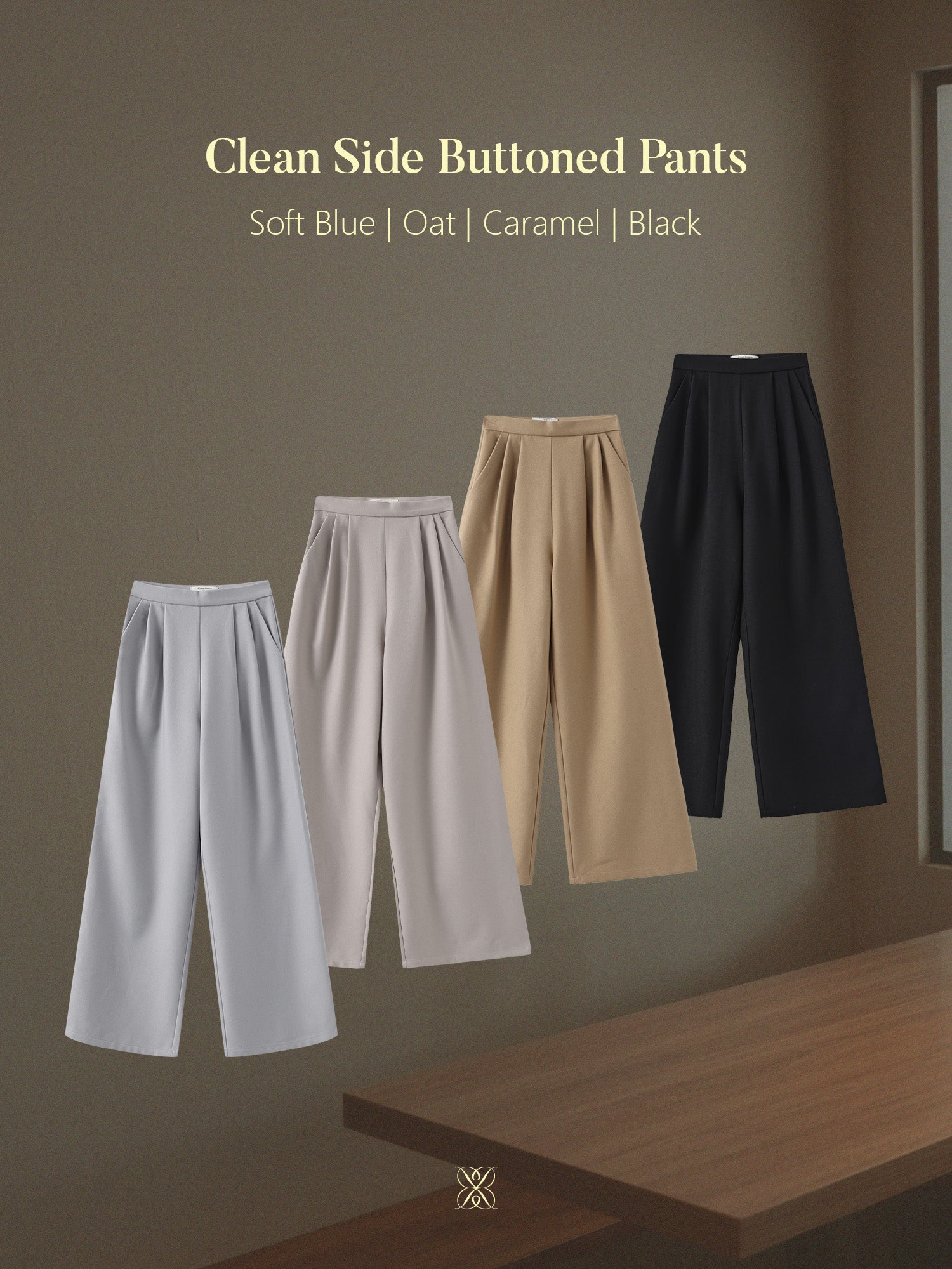 Clean Side Buttoned Pants