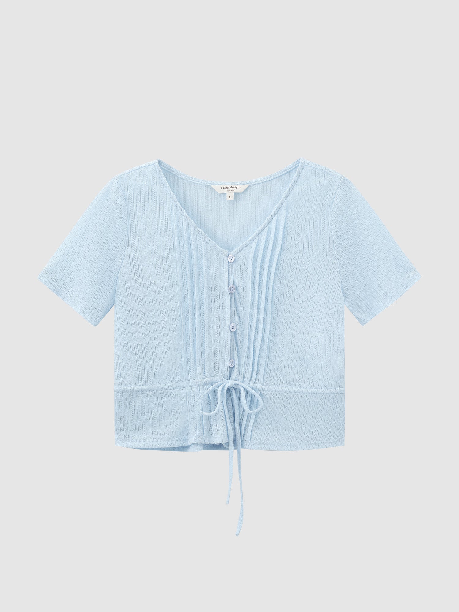 Pintuck Tie Waist Top
