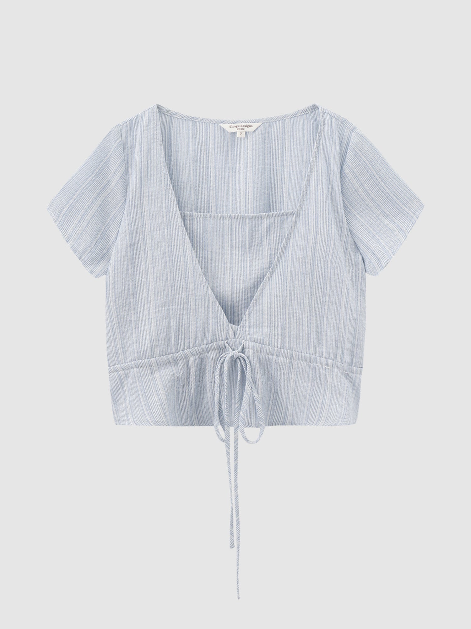 Striped Tie Waist Top