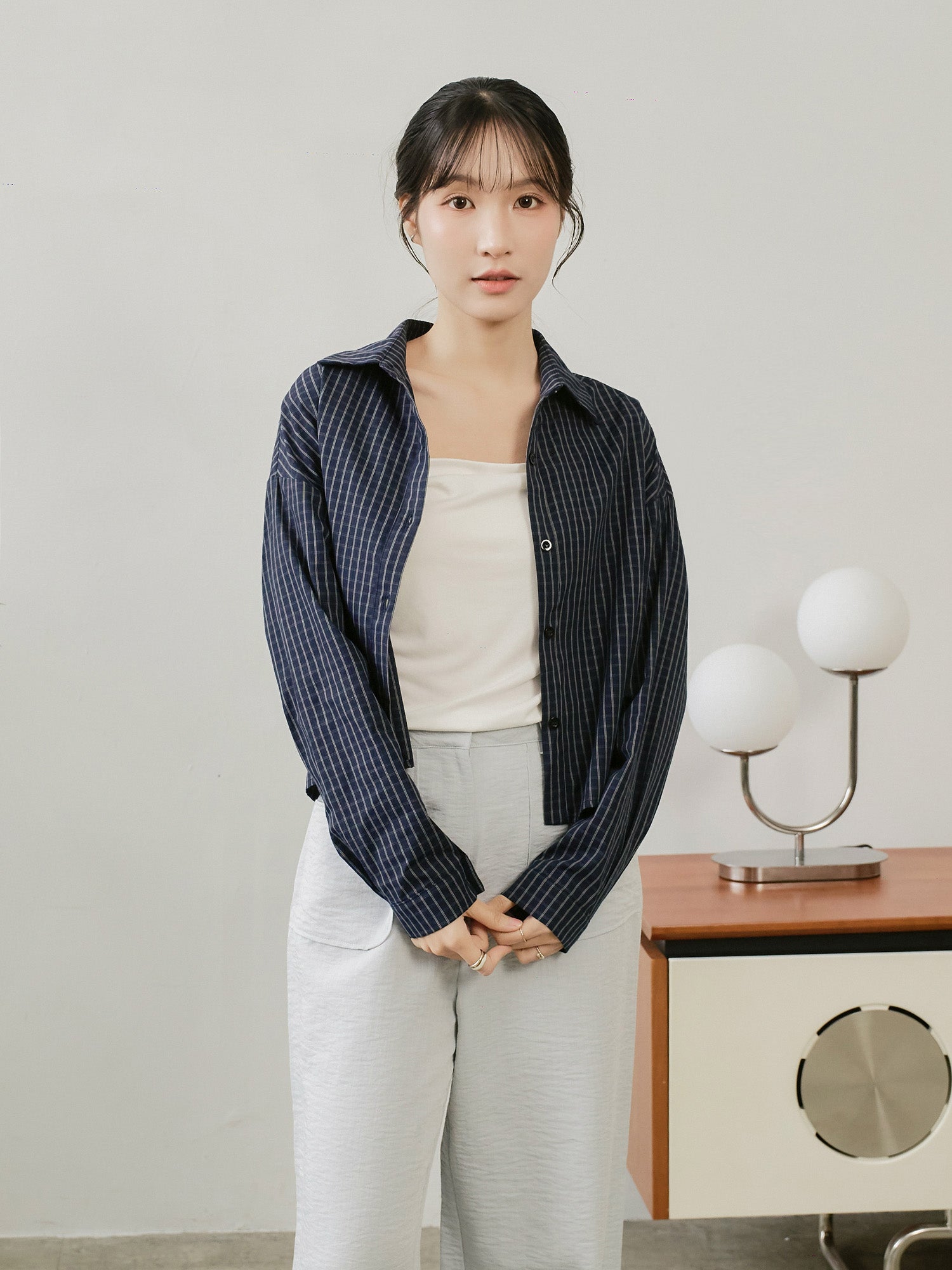 Plaid Cropped Shirt
