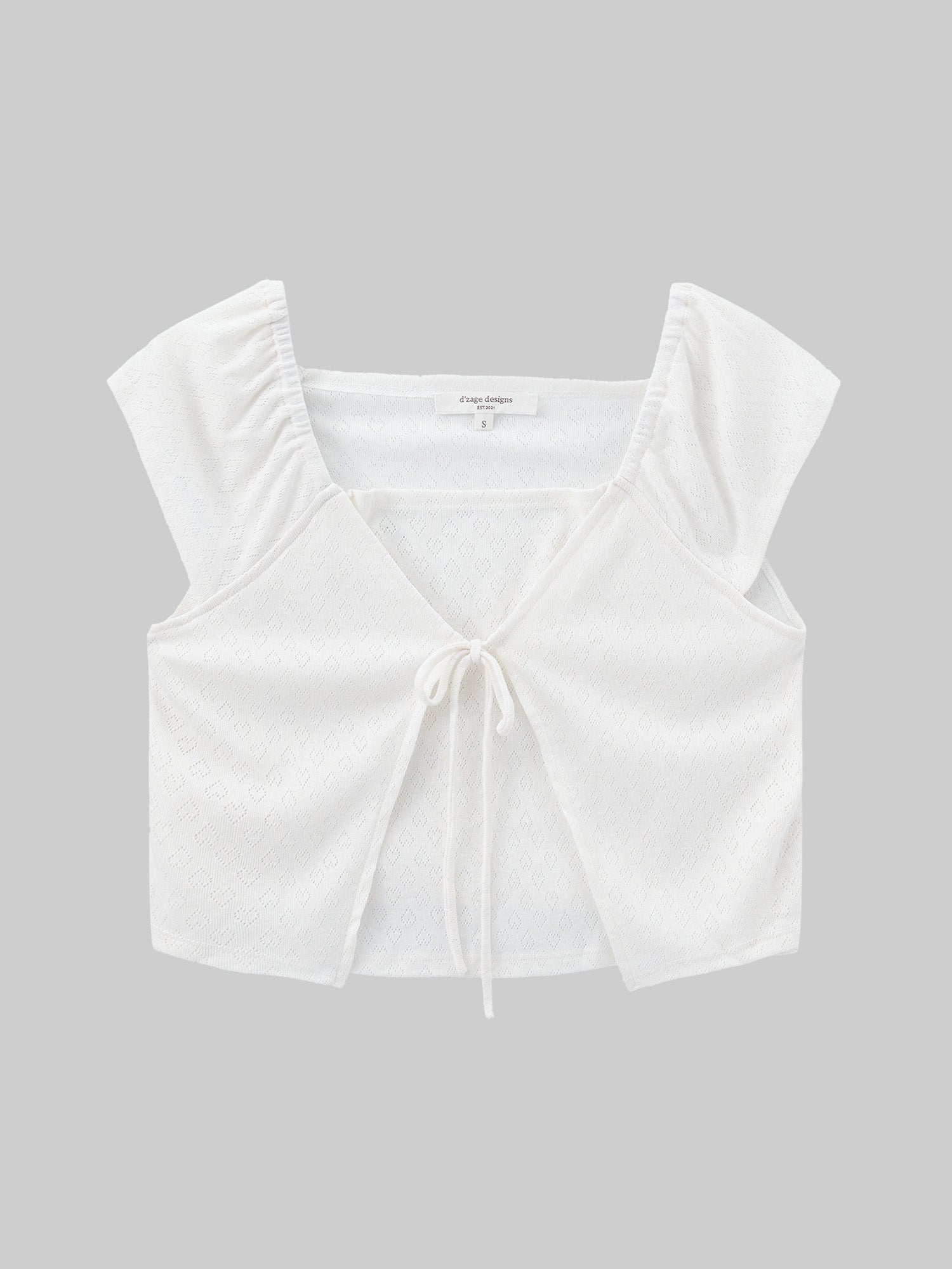 Heart Pointelle Layered Top