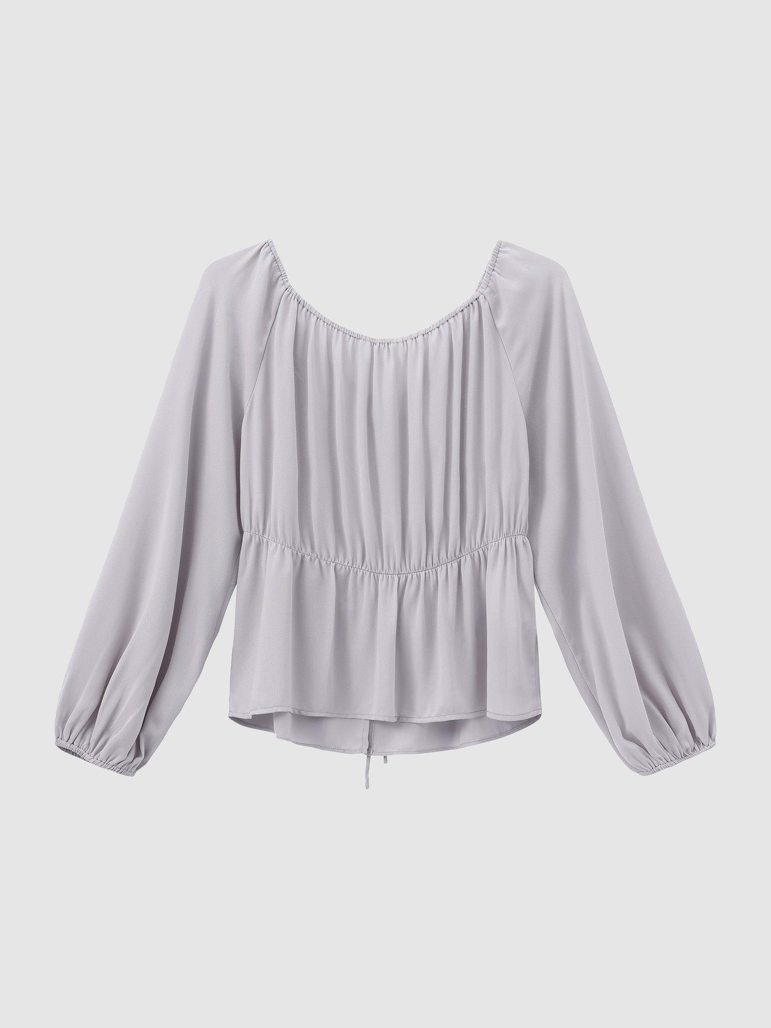 兩穿雪紡綁帶上衣