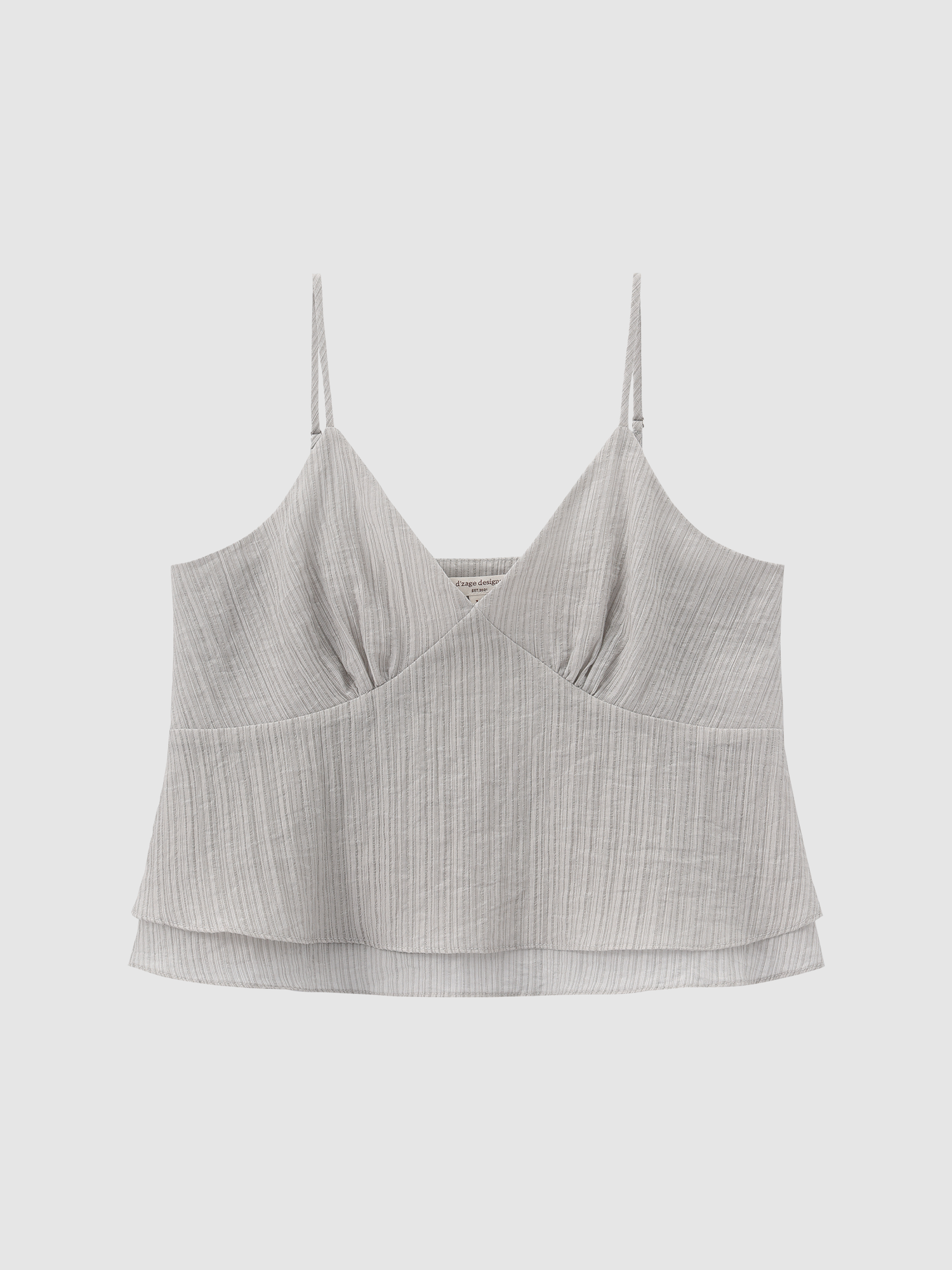 條紋法式吊帶上衣