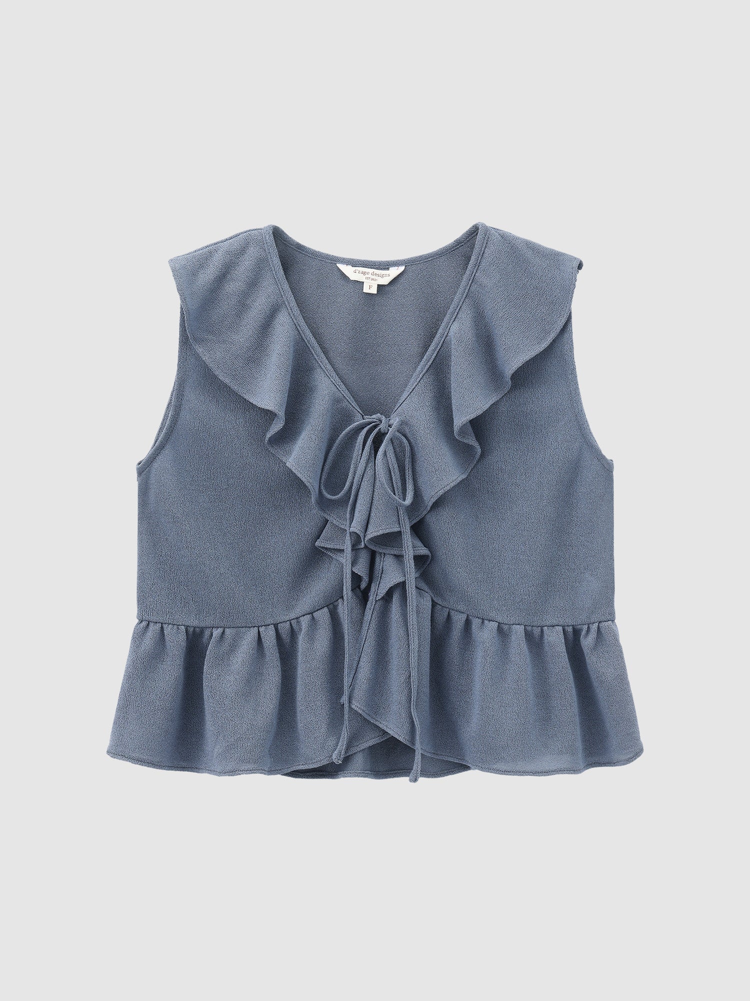 Ruffle Tie Detail Sleeveless Top