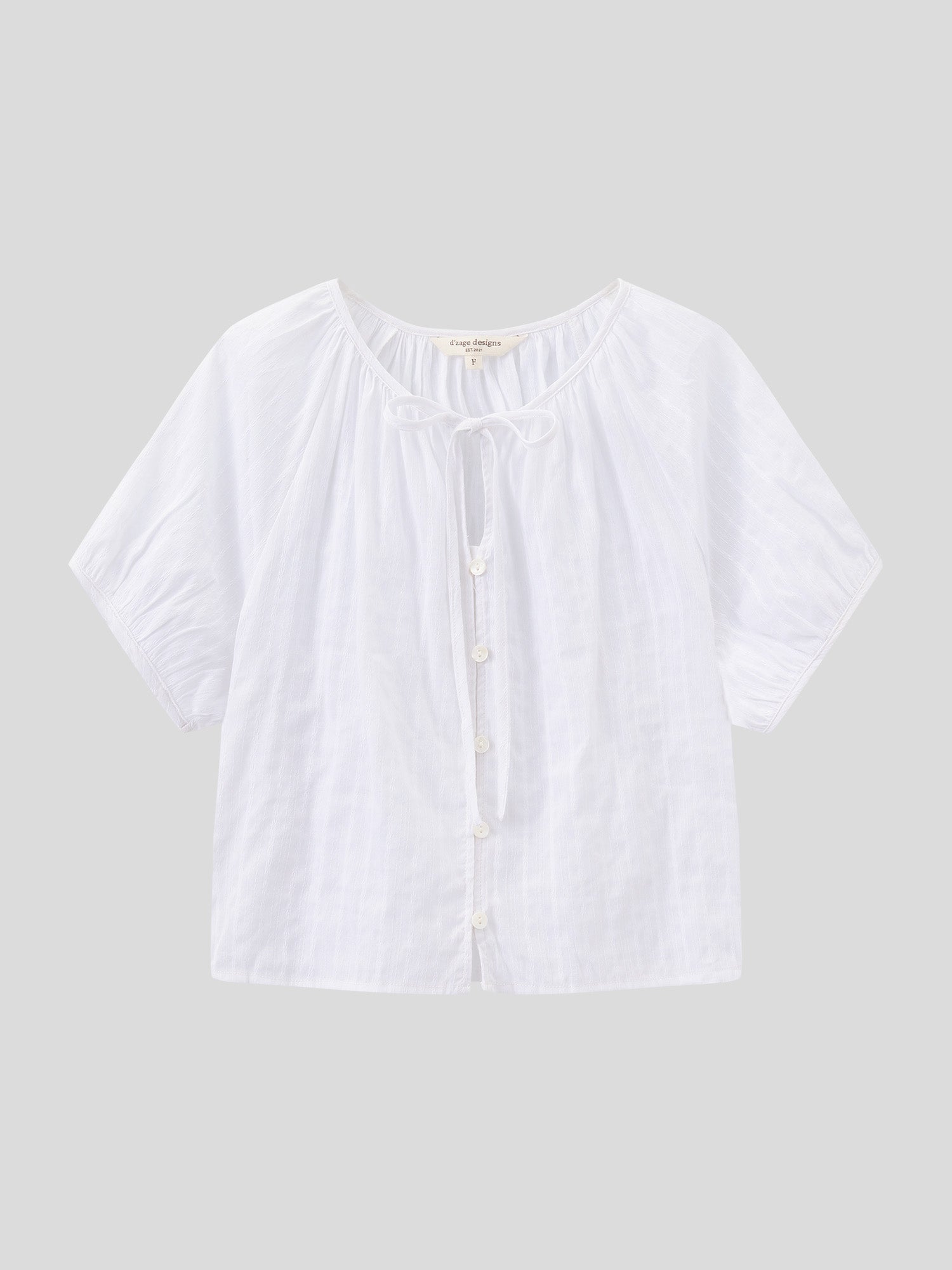 法式田園綁帶上衣