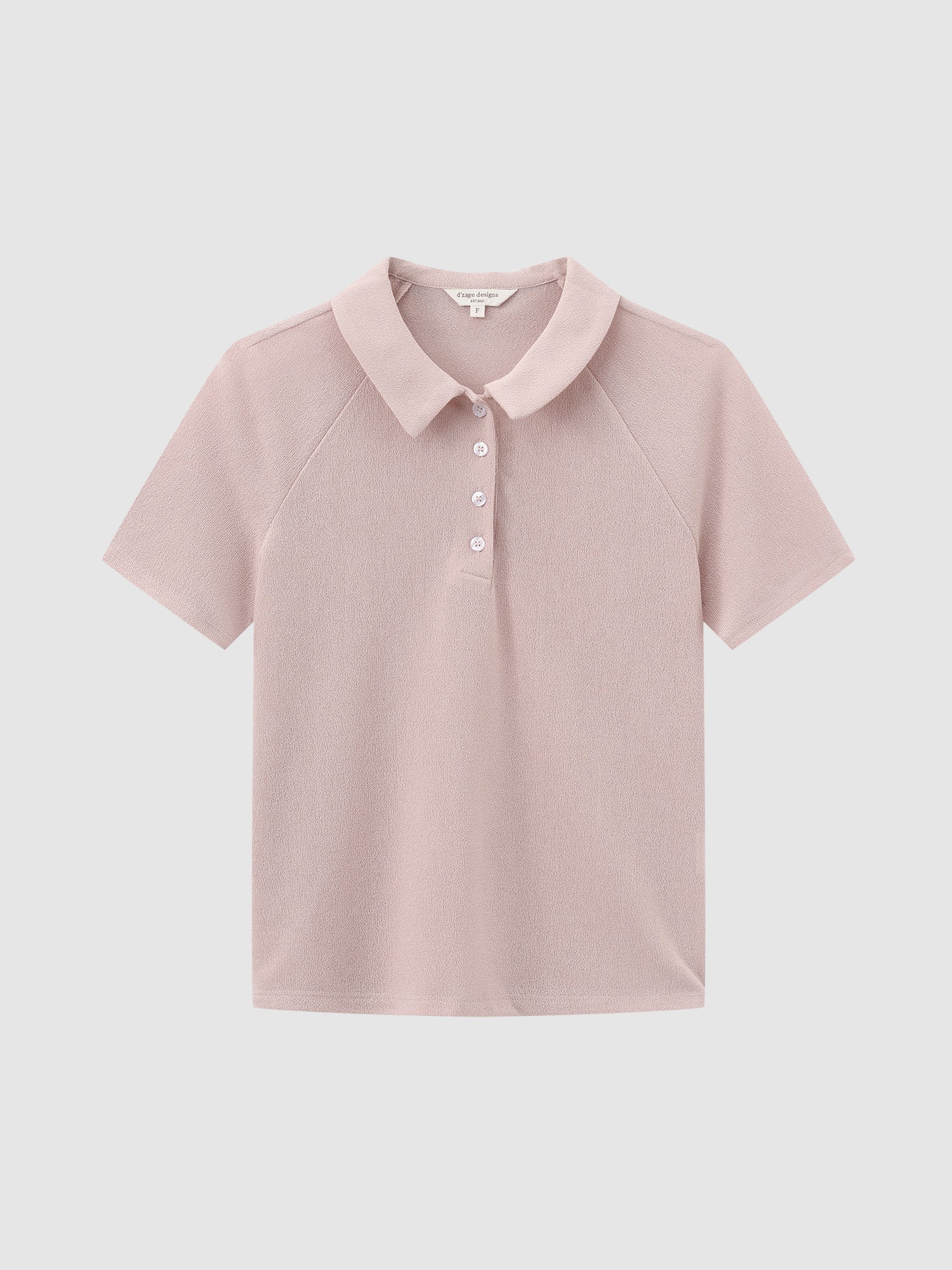 Polo Buttoned Semi-Sheer Top
