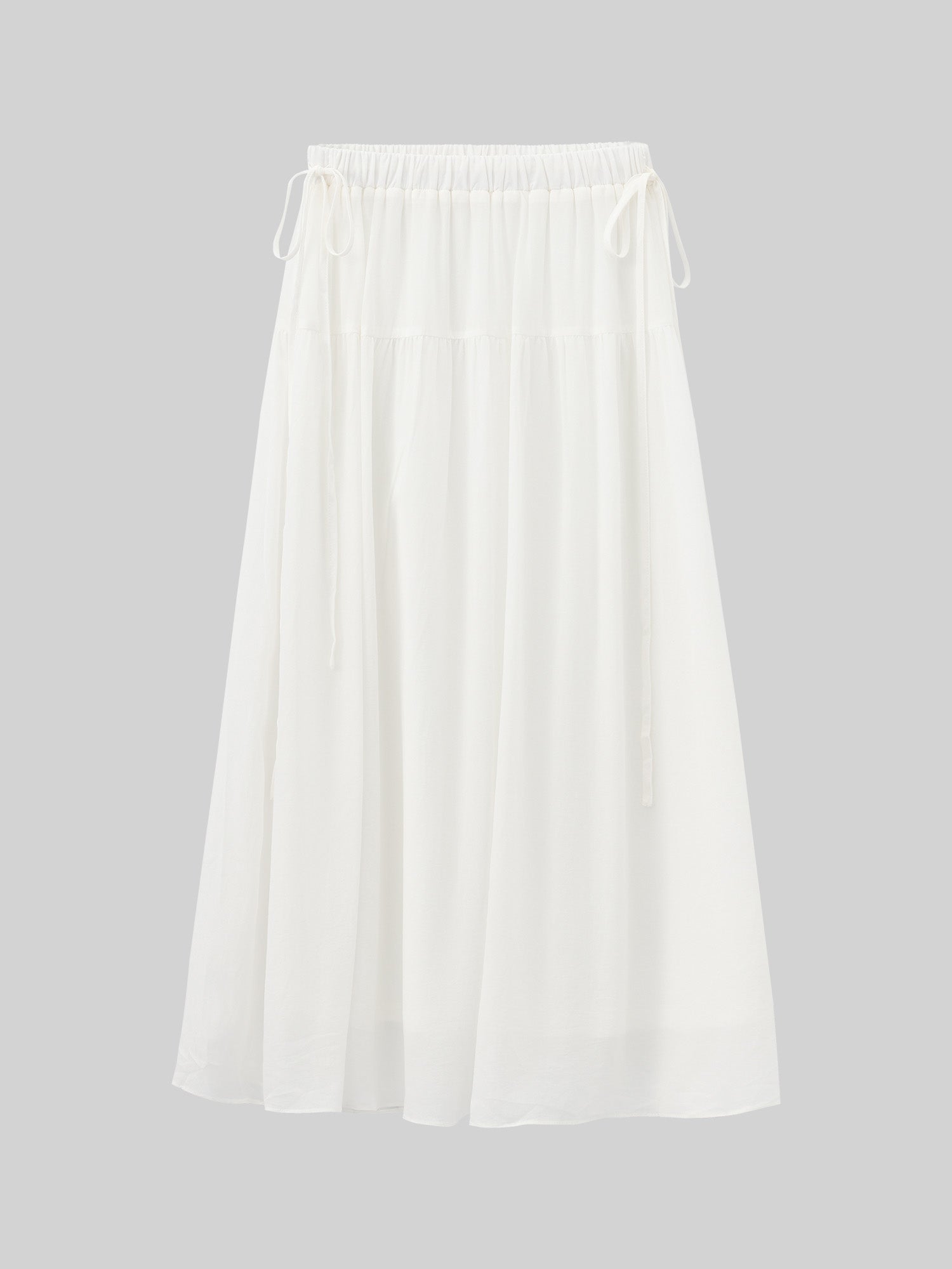 Side Tie Midi Skirt