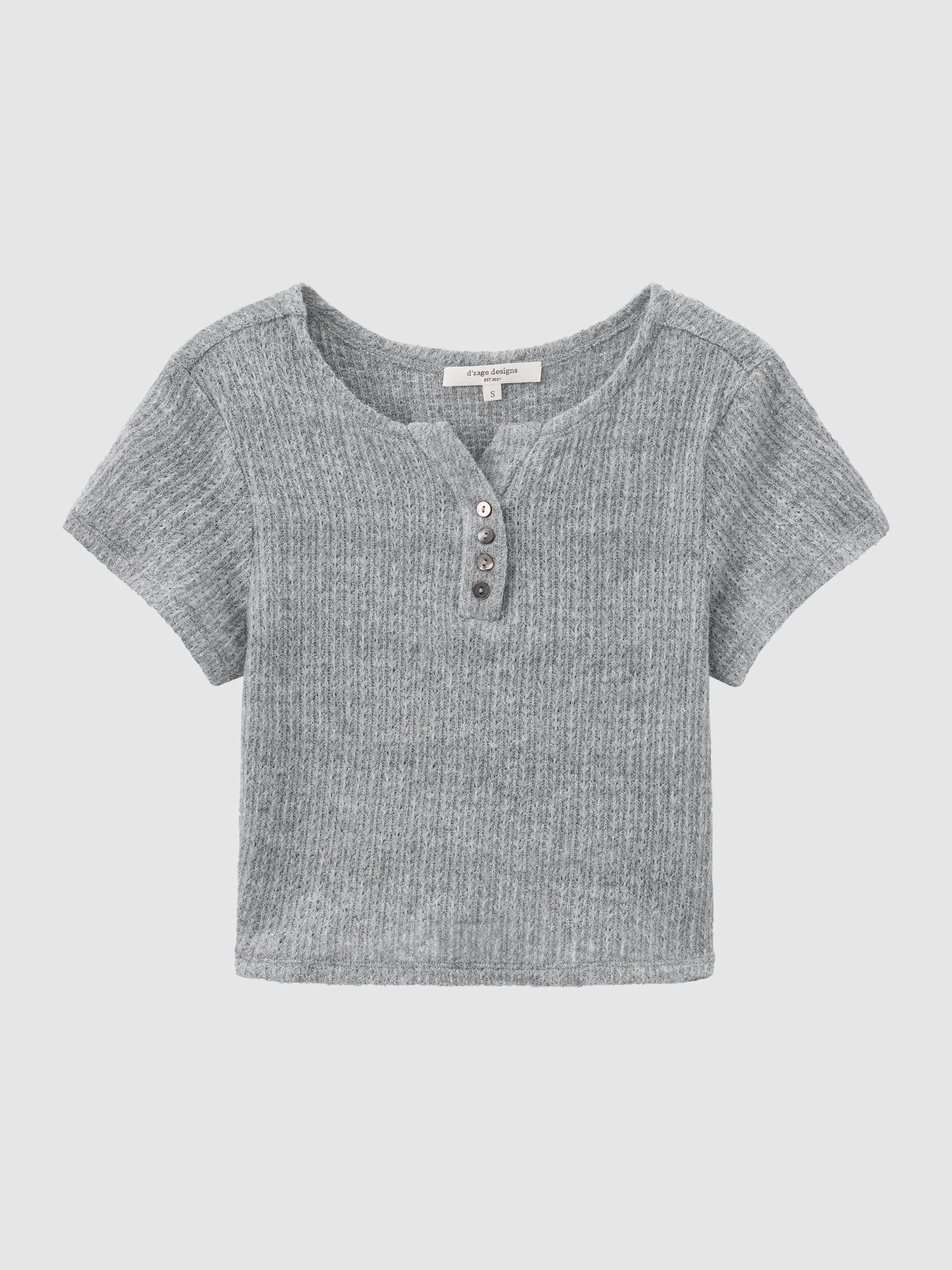 亨利領針織上衣