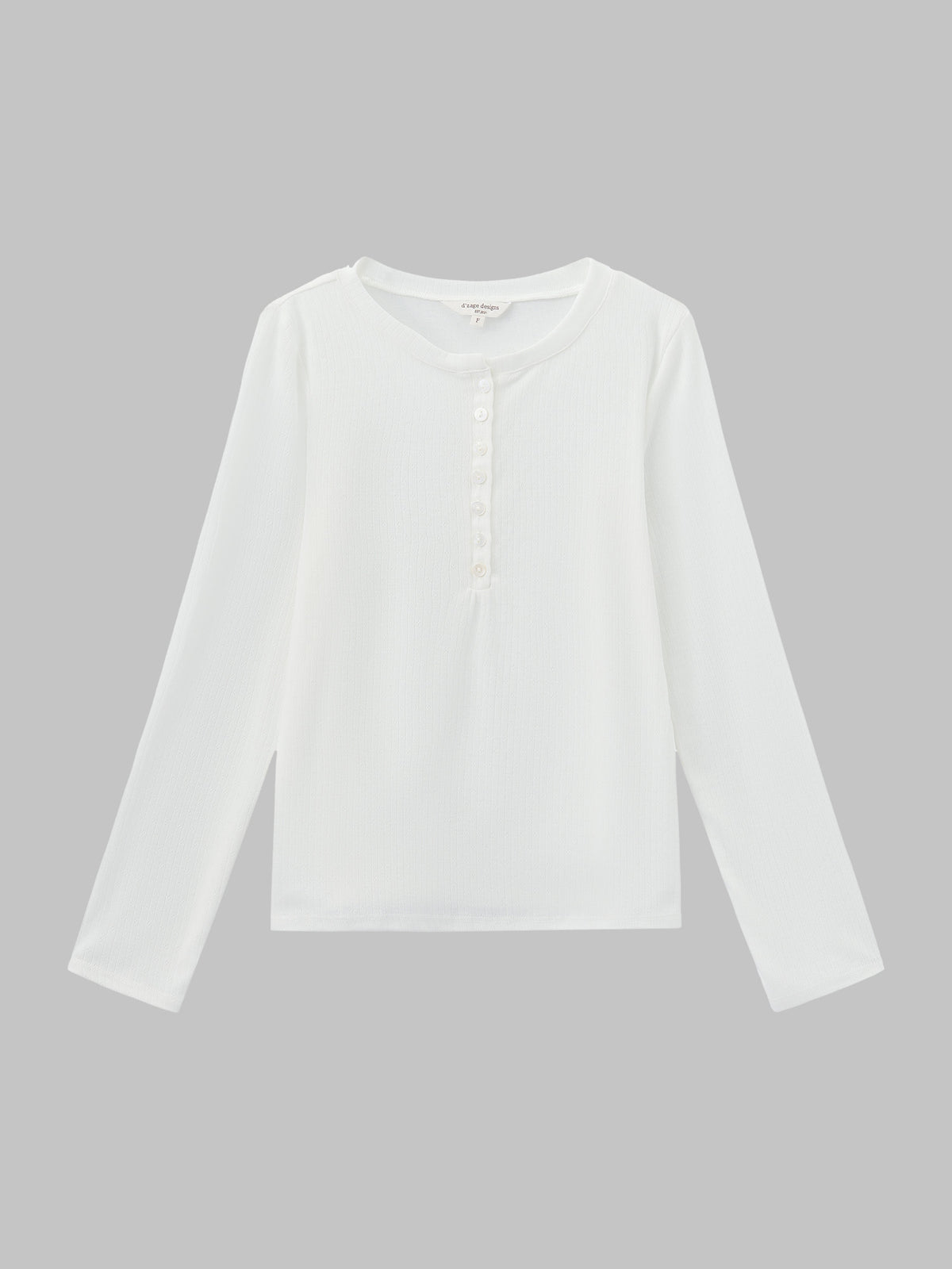 Long Sleeve Henley Top