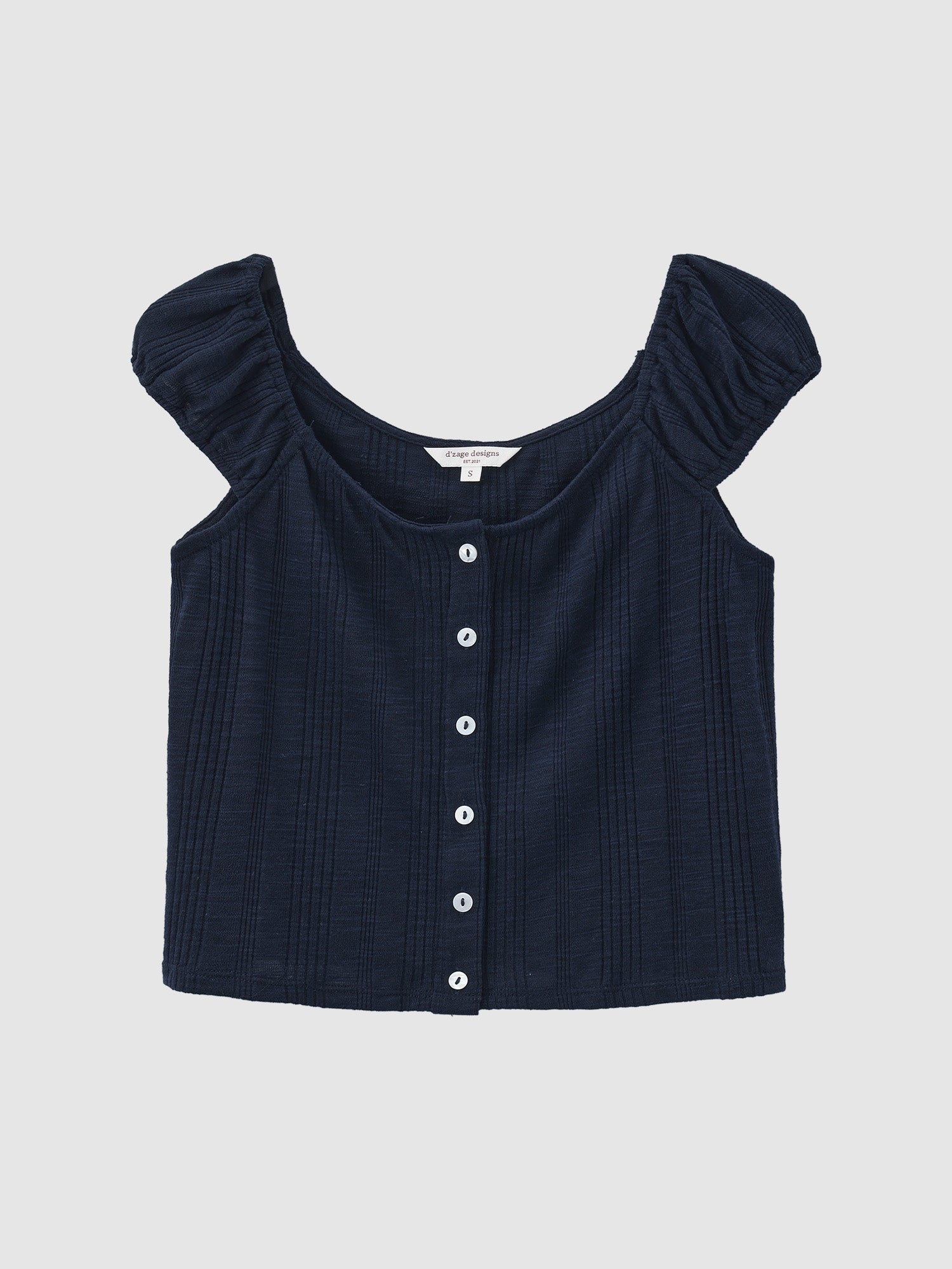 Knit-Blend Cap Sleeve Top