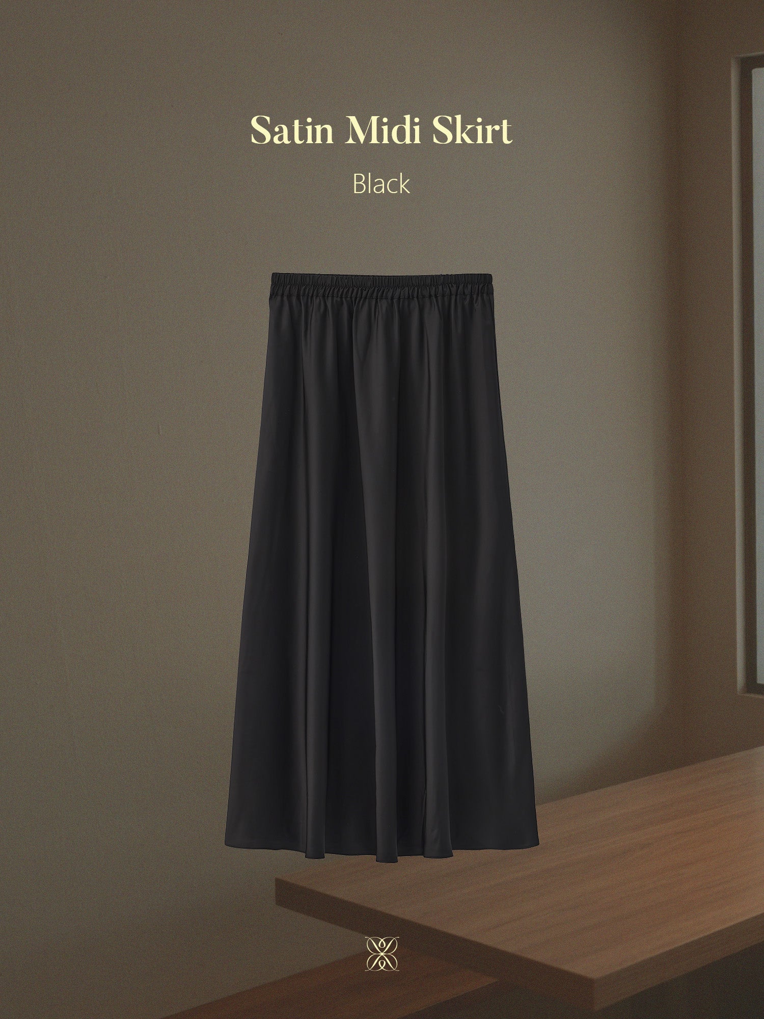 啞光緞面半身裙