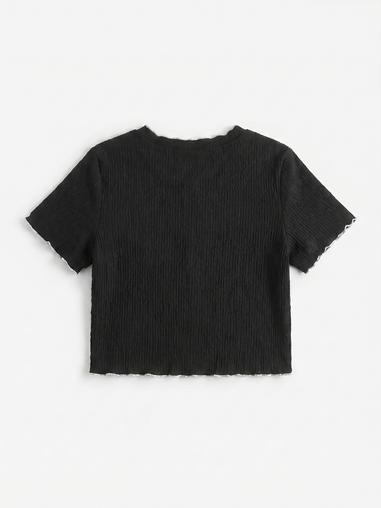 Eve Soft Wrinkle Ruffle Tee*