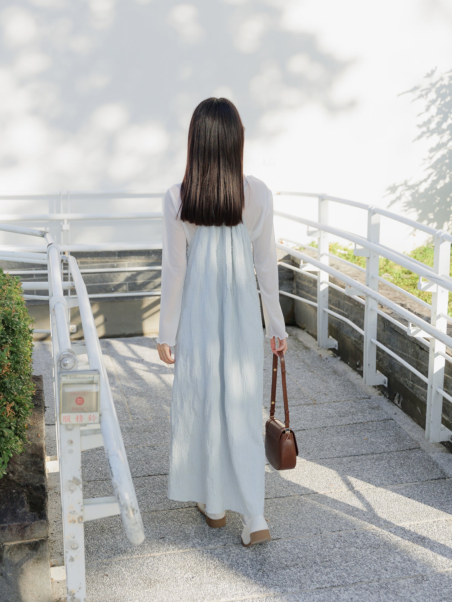 Rose Textured Cami Dress