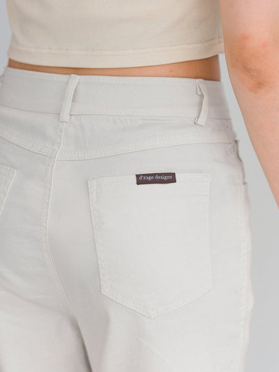 Deva Daily White Trousers - DAG-G-220180IvoryS - Mochi Ivory - S - D'ZAGE Designs