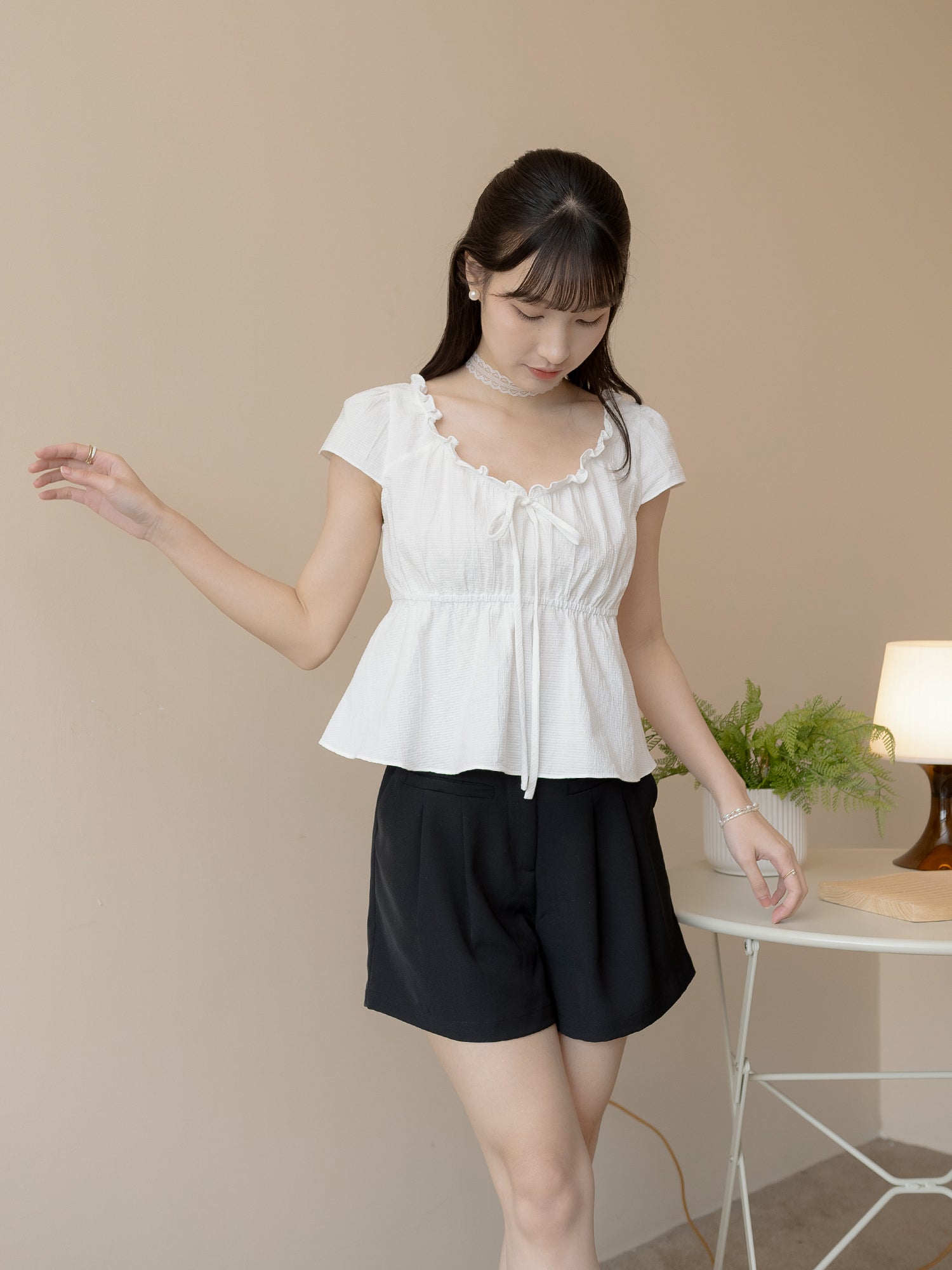 Classic A-Line Pleated Shorts