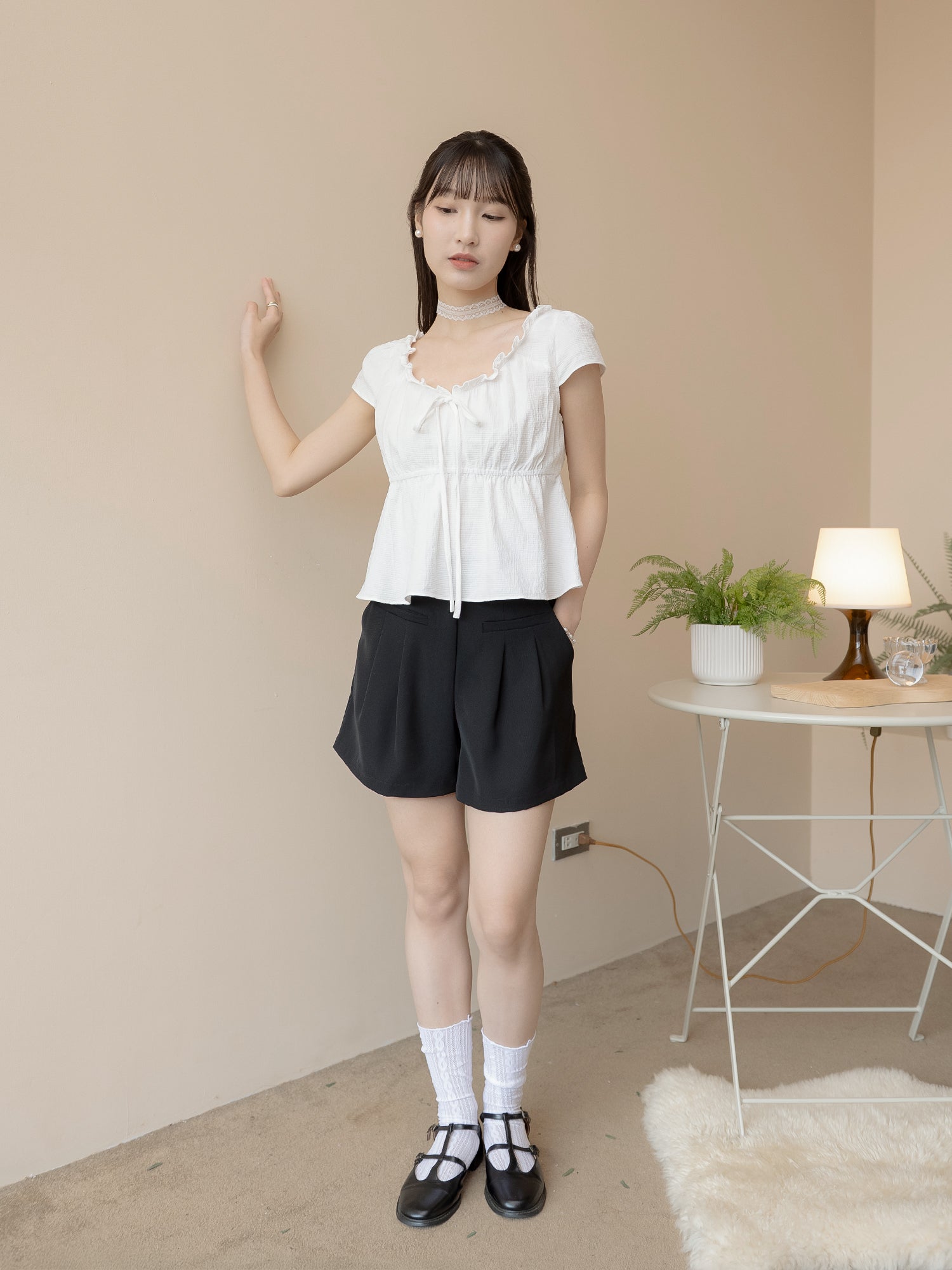 Classic A-Line Pleated Shorts