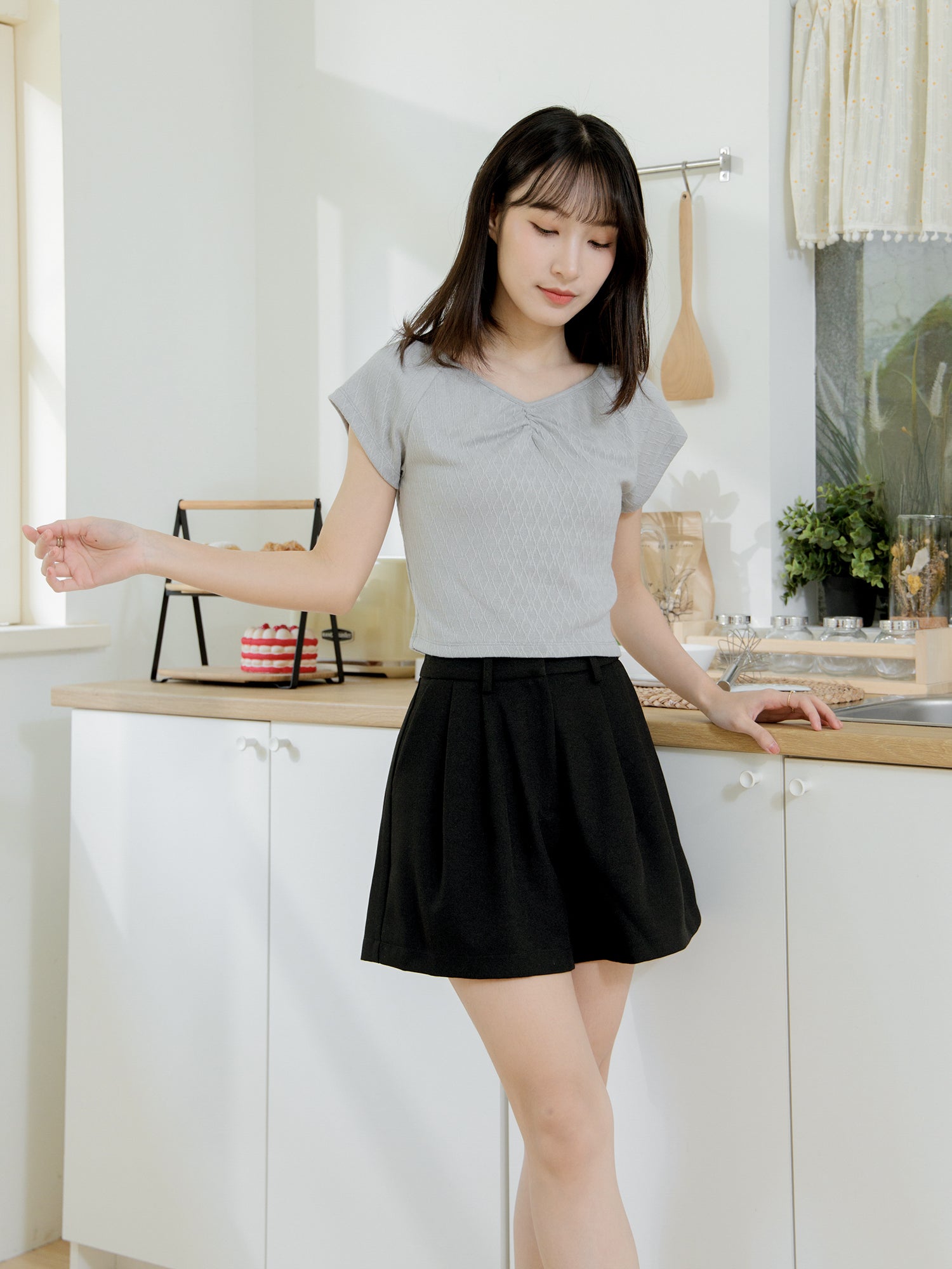 Luxe Clean Pleated Shorts