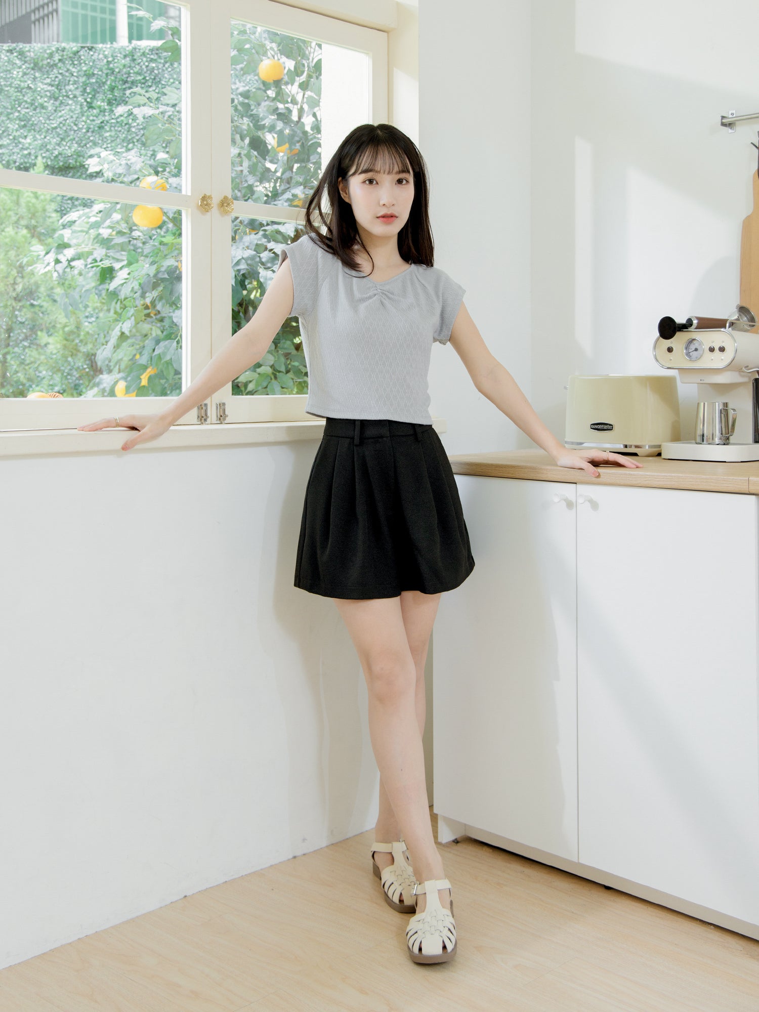 Luxe Clean Pleated Shorts