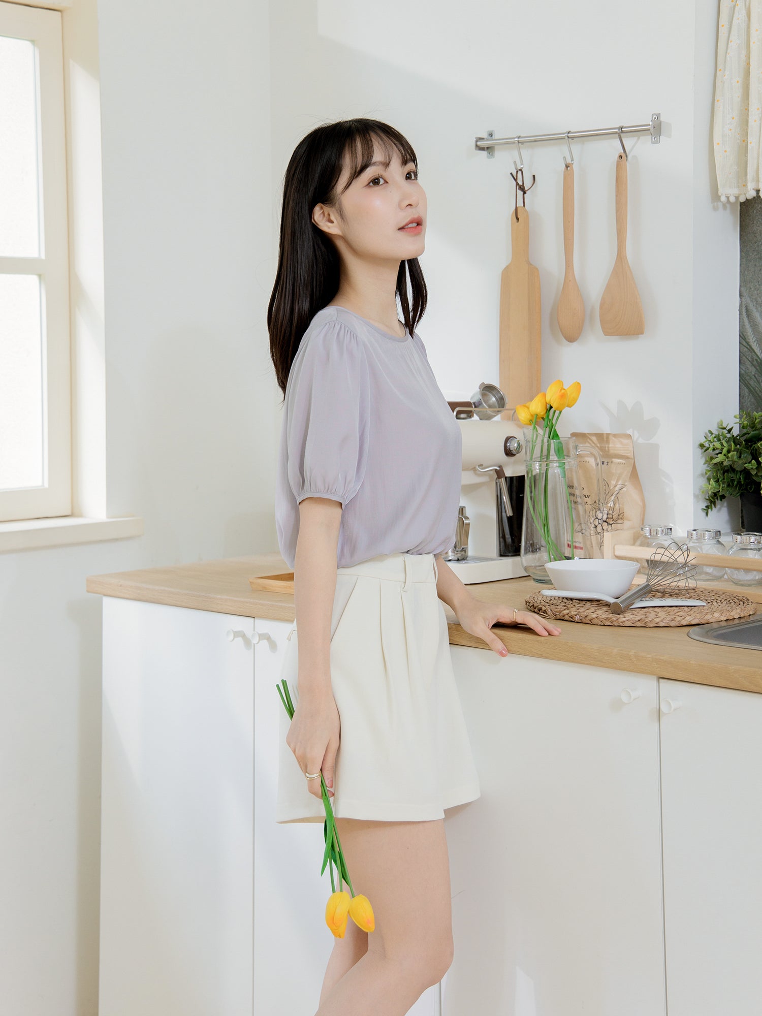 Luxe Clean Pleated Shorts