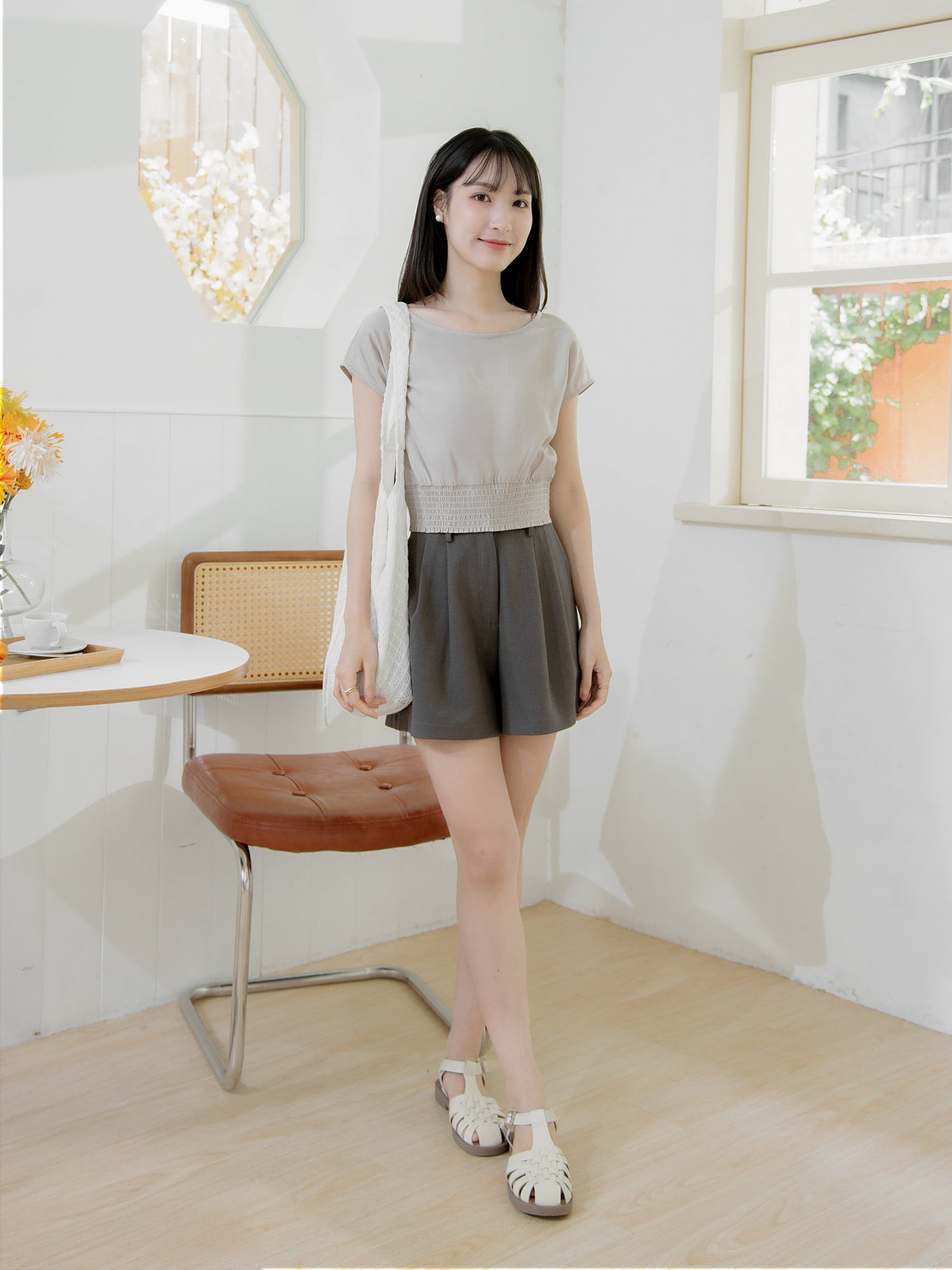 Shirring Waist Top