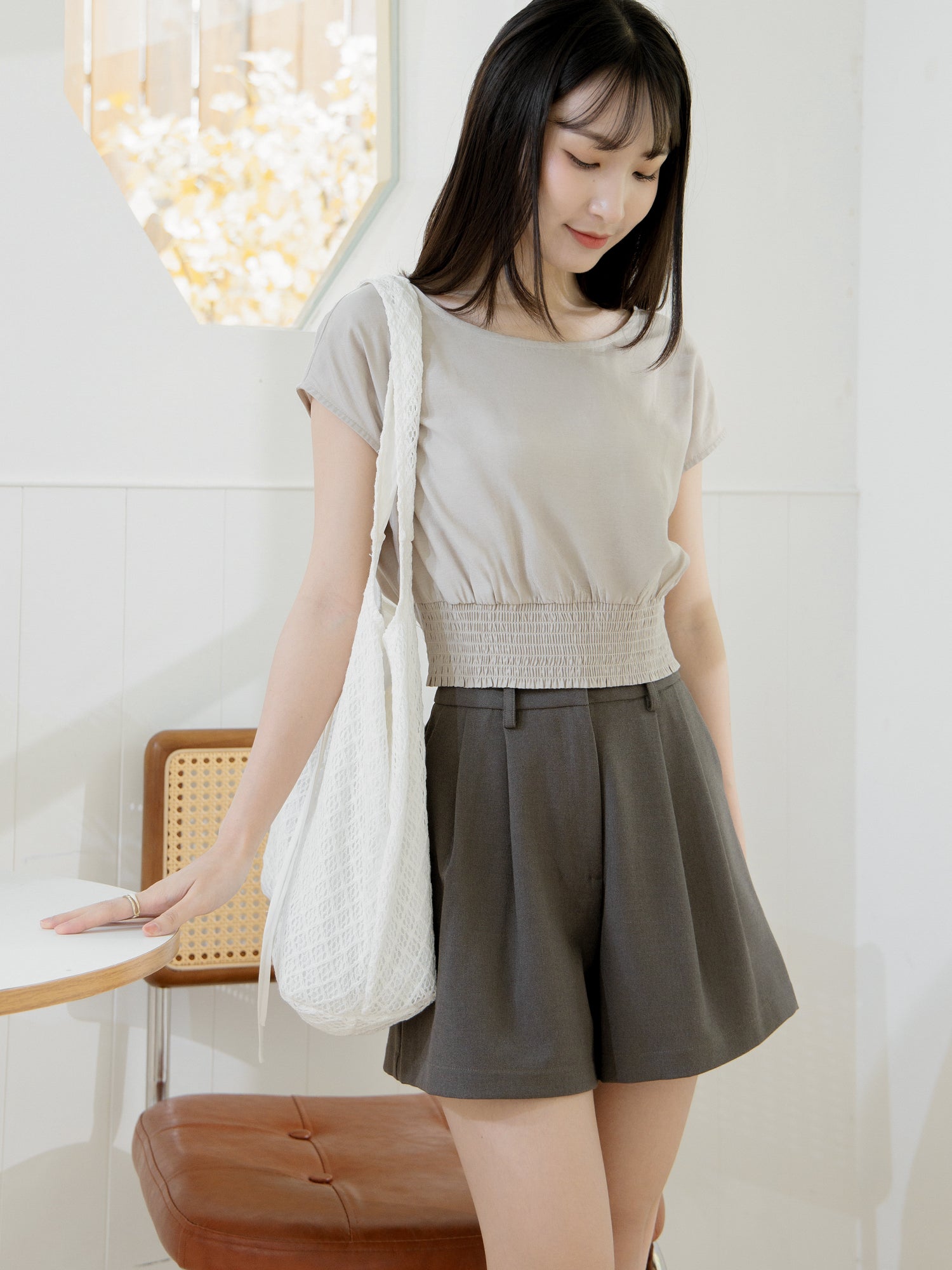 Luxe Clean Pleated Shorts
