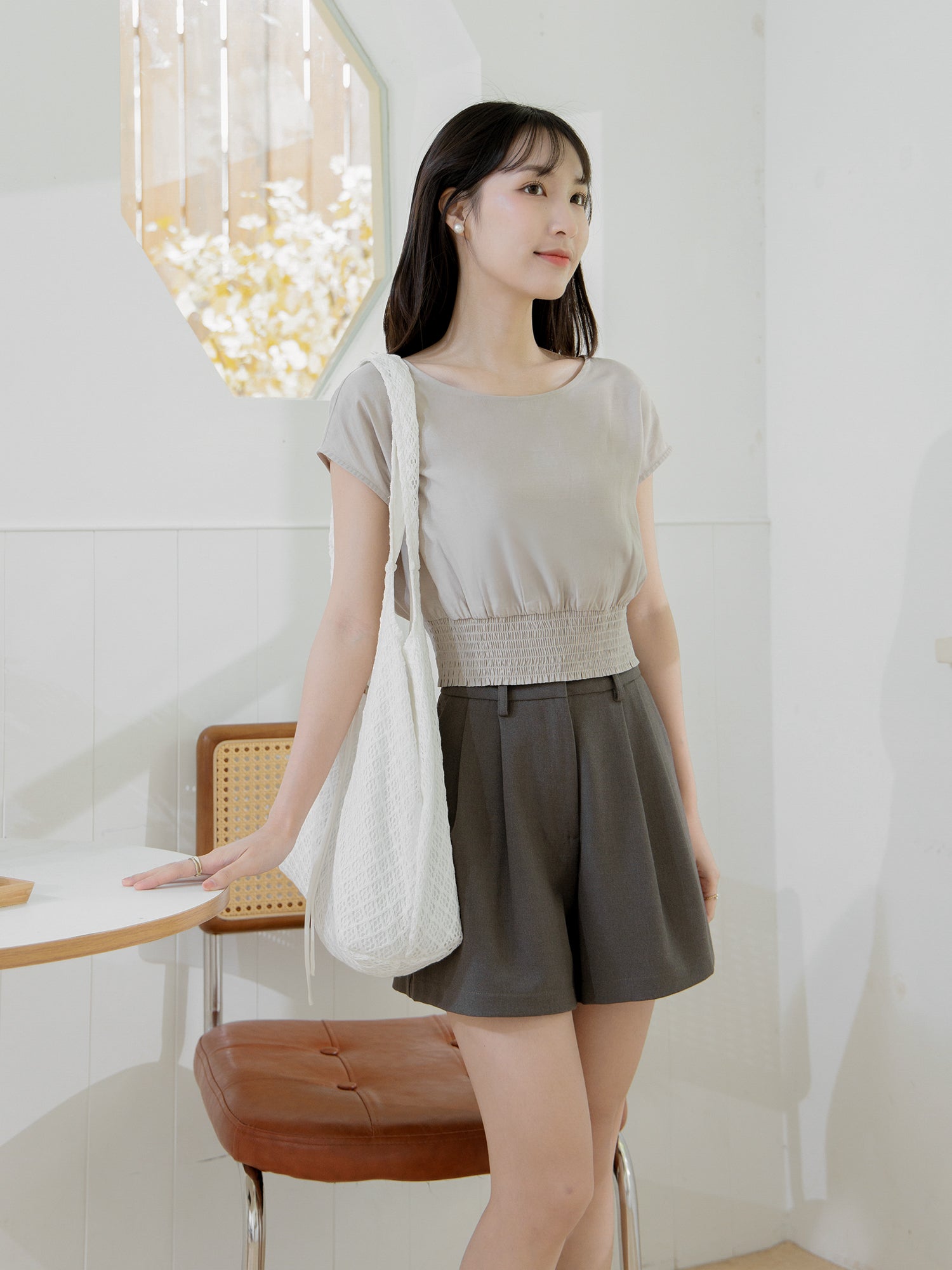 Shirring Waist Top