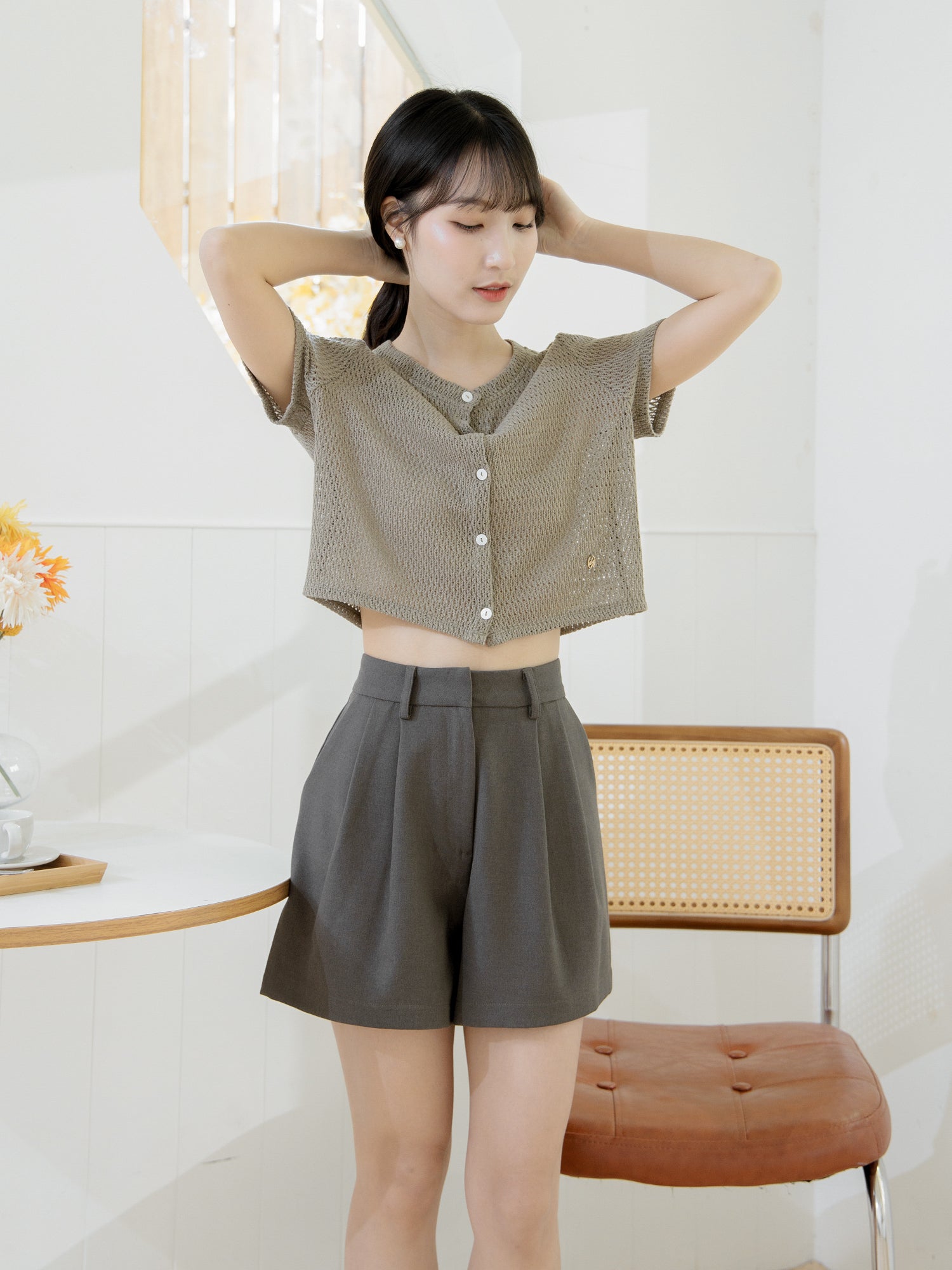 Luxe Clean Pleated Shorts