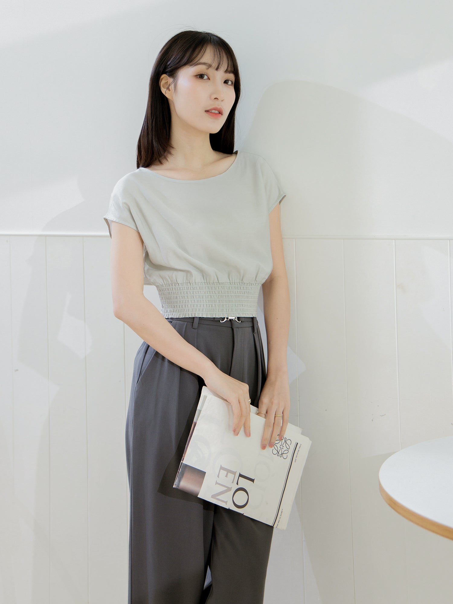 Shirring Waist Top