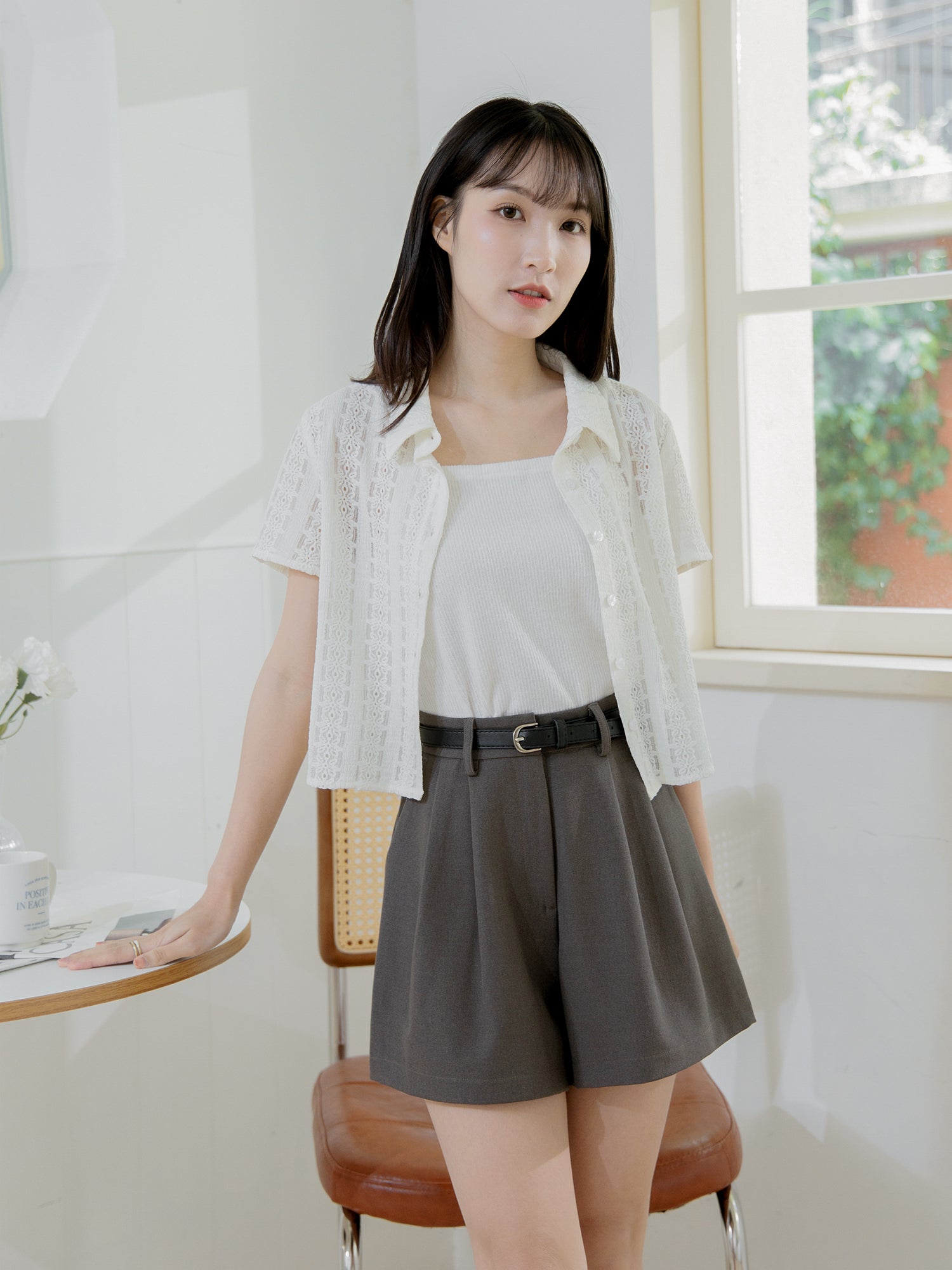 Slim Fit Lace Shirt