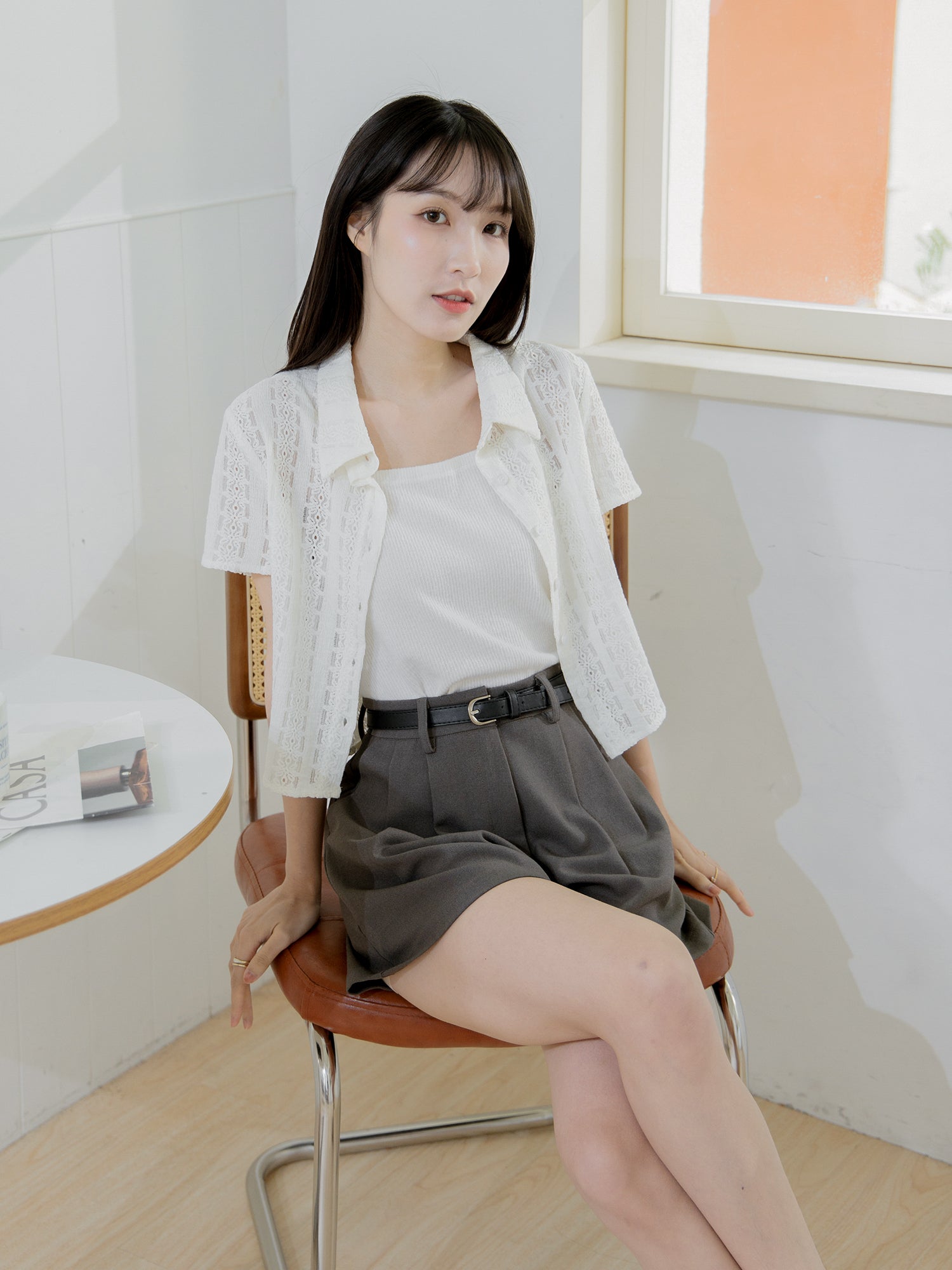 Slim Fit Lace Shirt