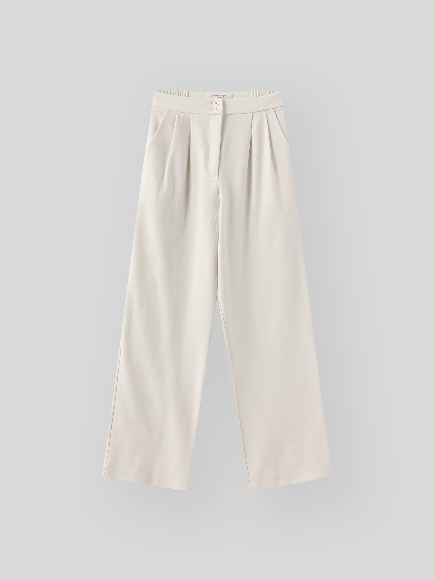 Dual Buttoned Pleat Pants (4 Colours)