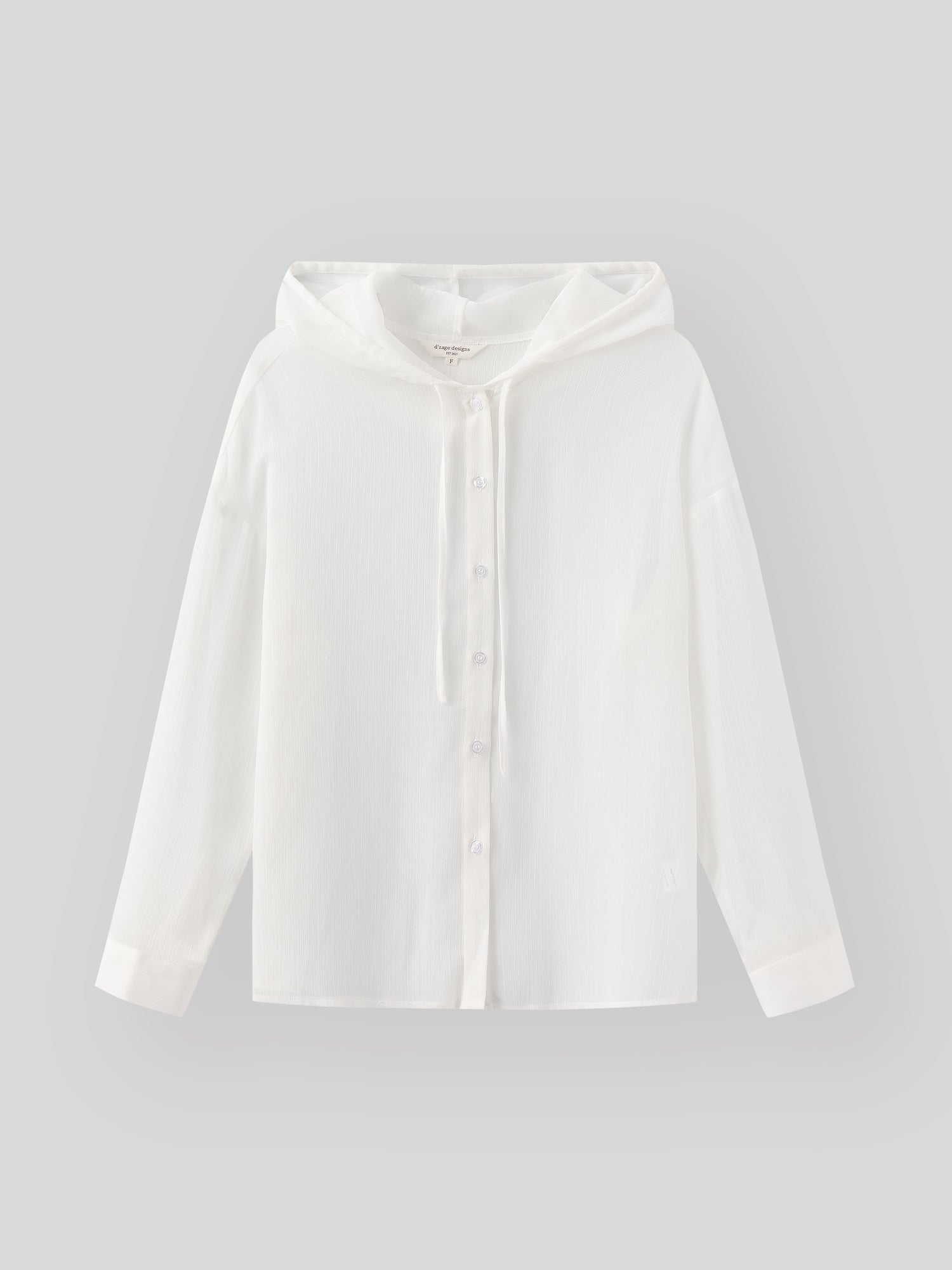 Sheer Hooded Button up Top (4 Colours)