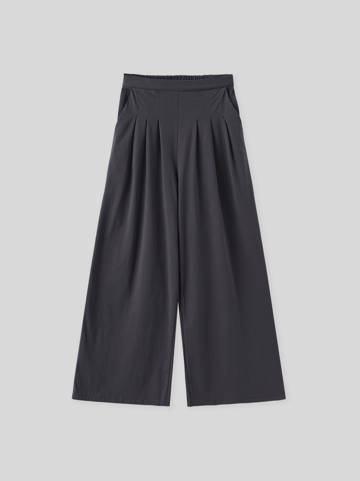 Cotton Pleated Wide Leg Pants (3 Colours)
