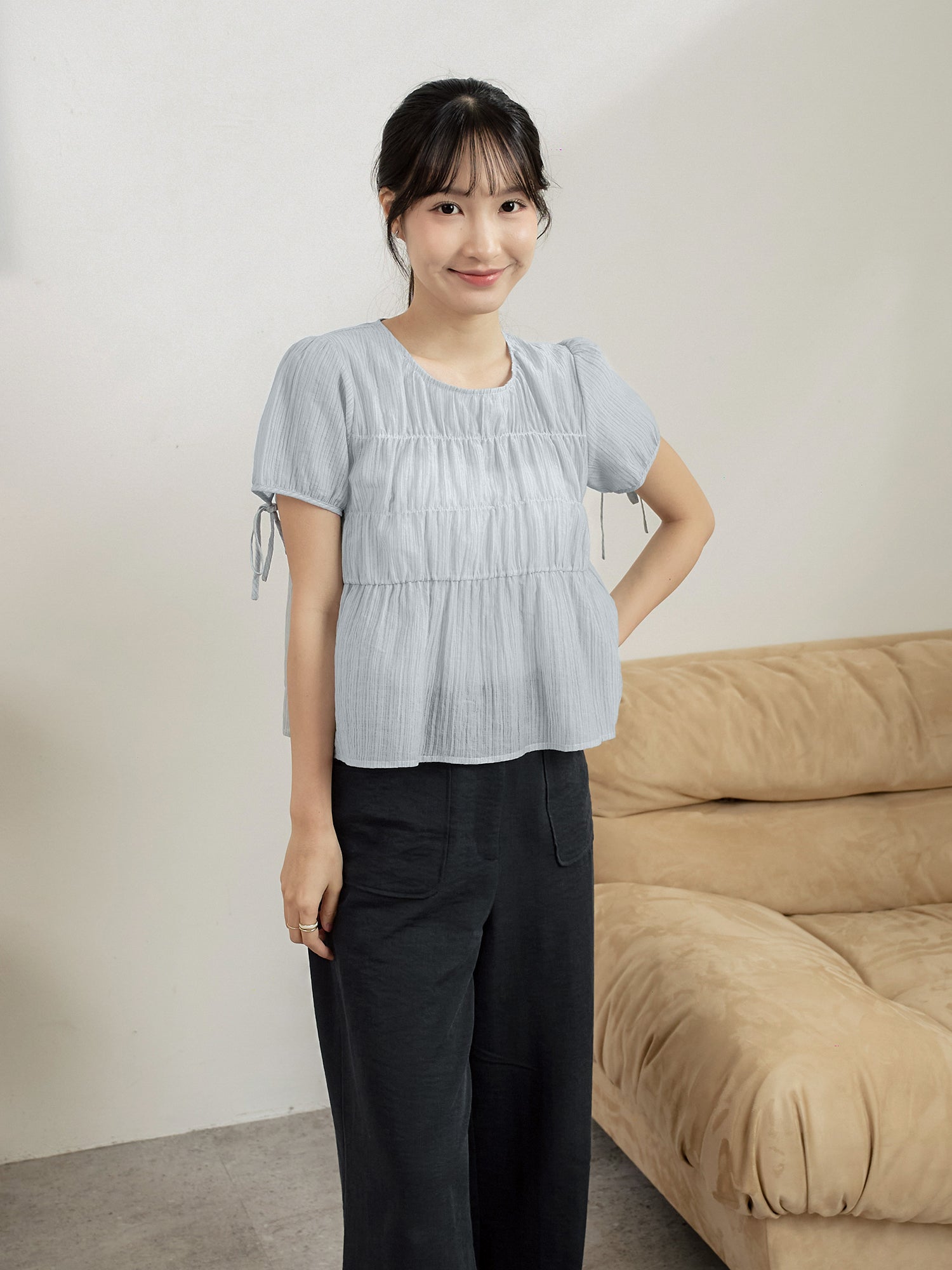小蓬袖娃娃裝