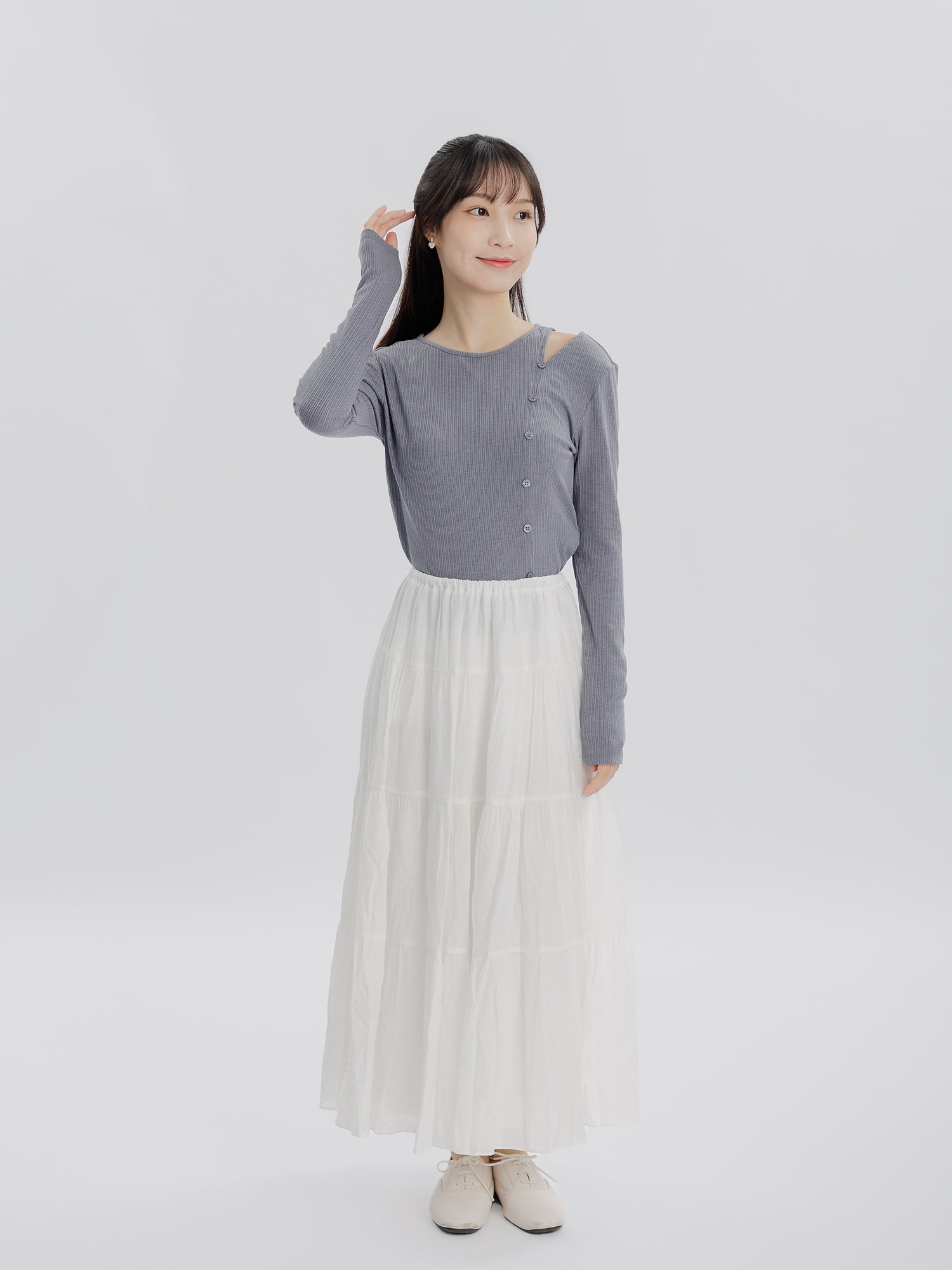 Lucia Cut Out Buttoned Top