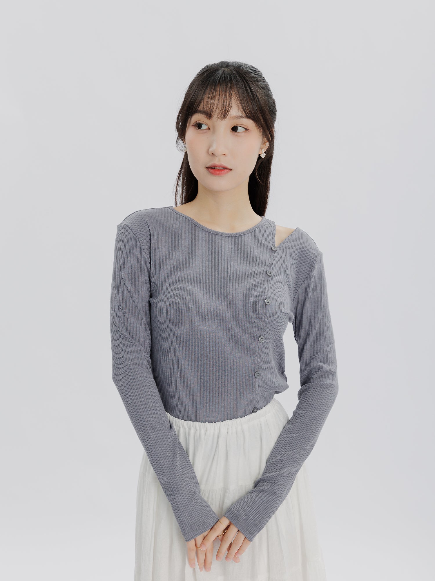 Lucia Cut Out Buttoned Top