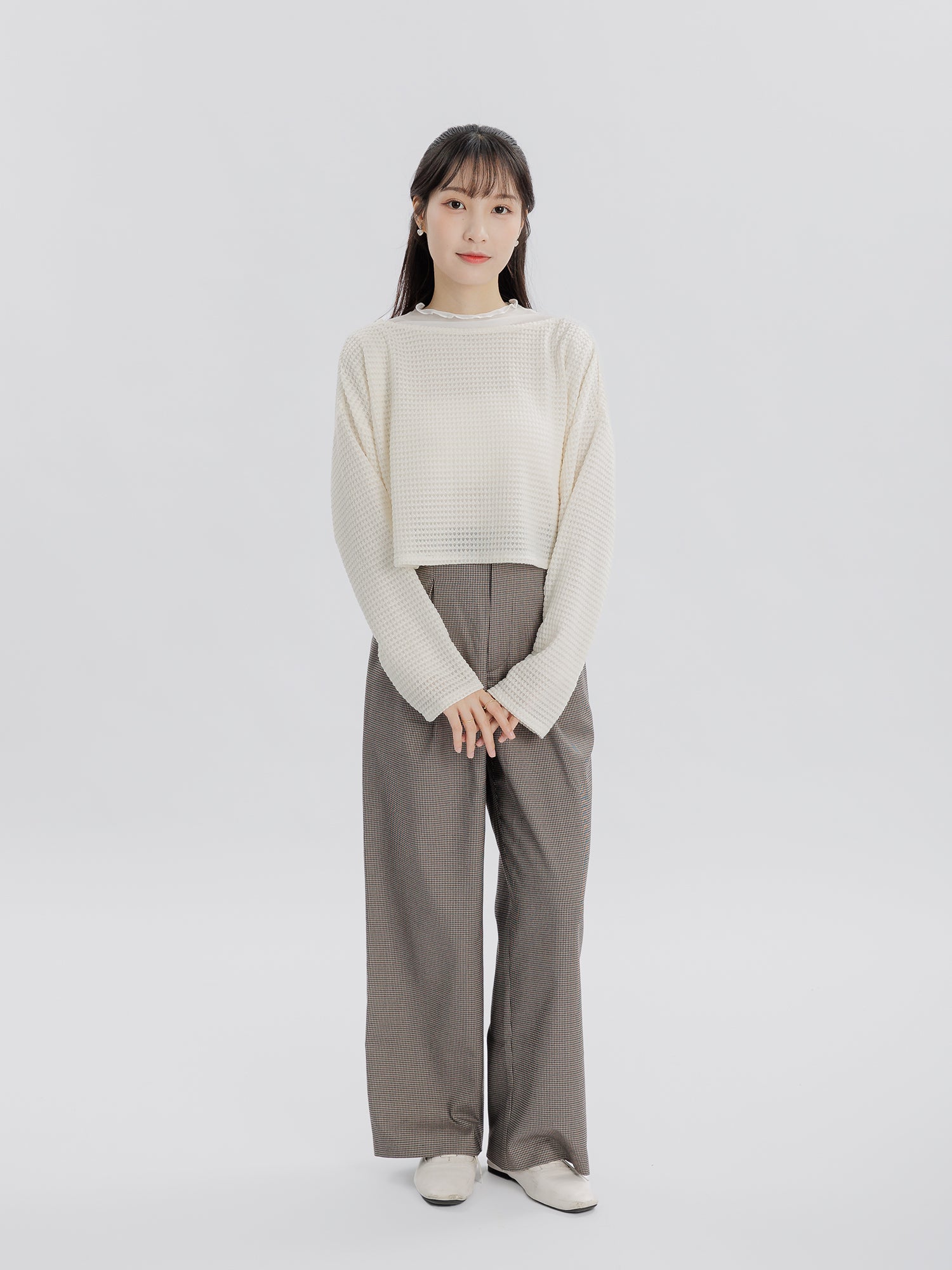 Sabrina Neck Crochet Top