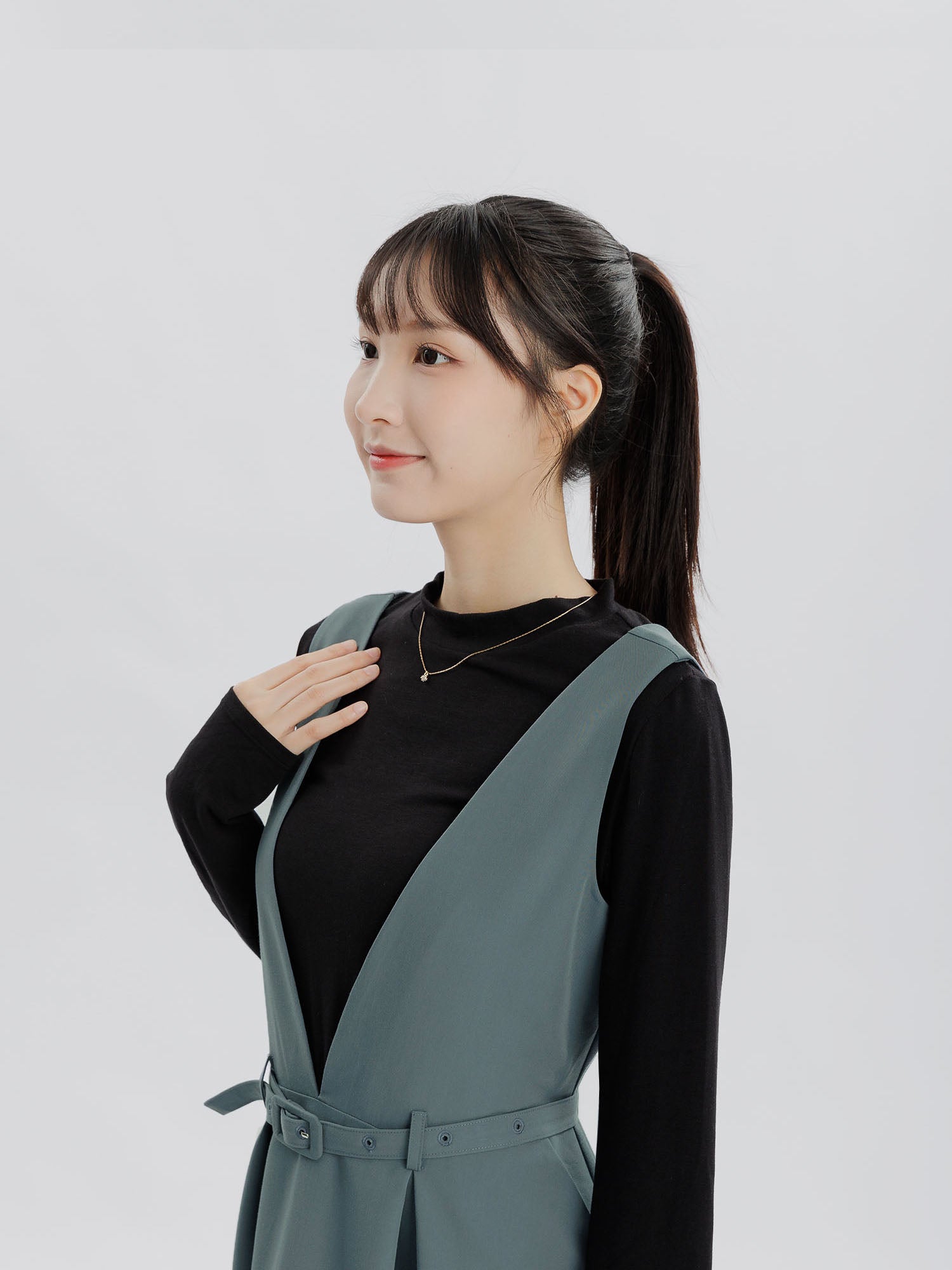 Constel V-Neck Belted Dress