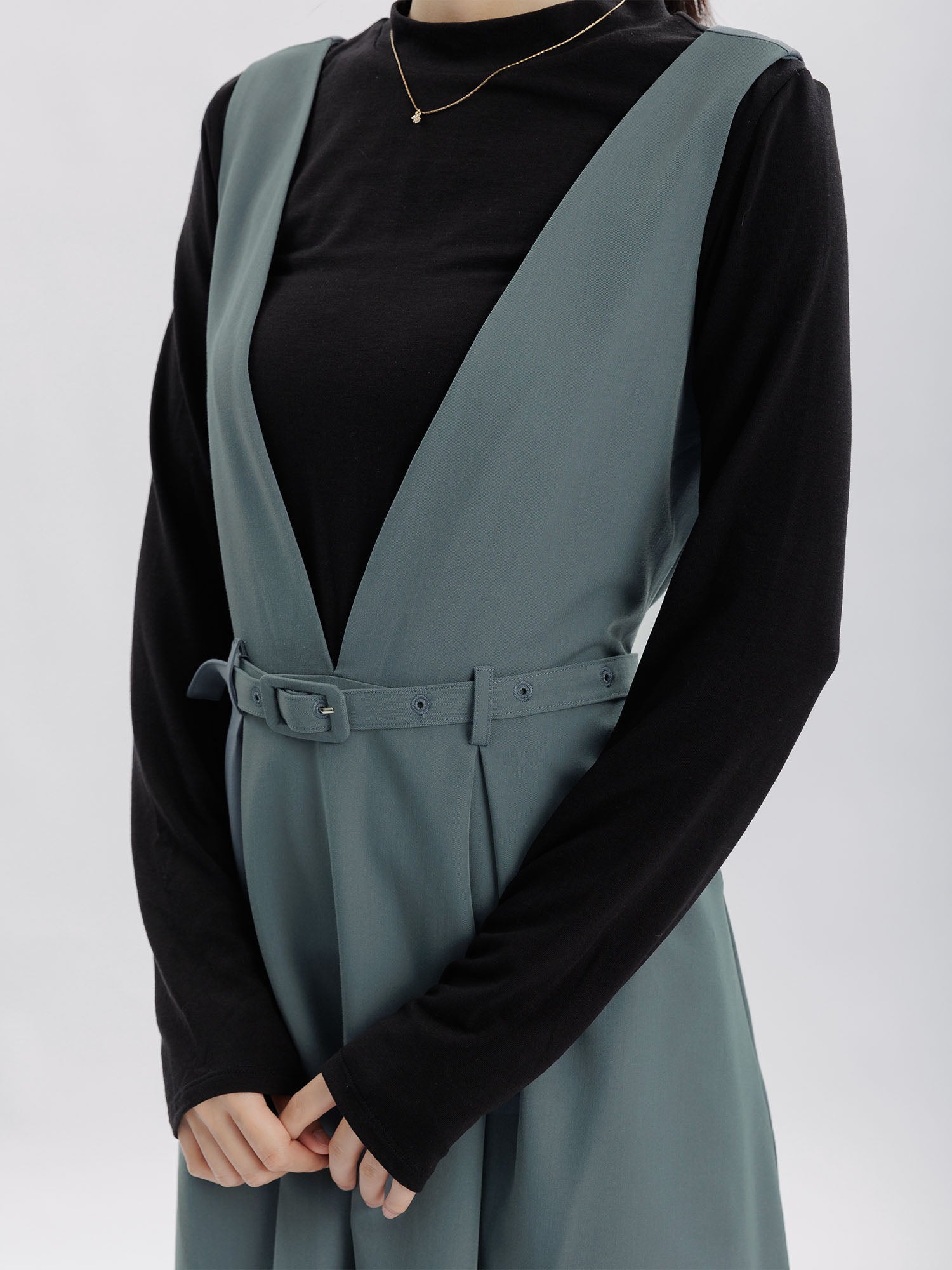 Constel V-Neck Belted Dress